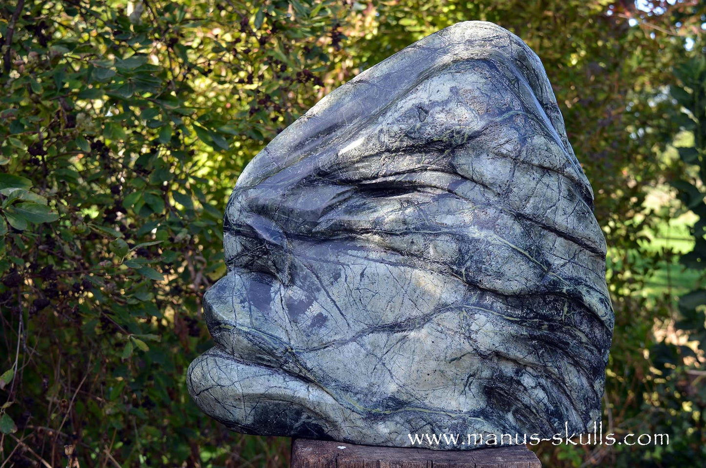 (Greek) SERPENTINE Forrest Spirit Tribal Skull Face