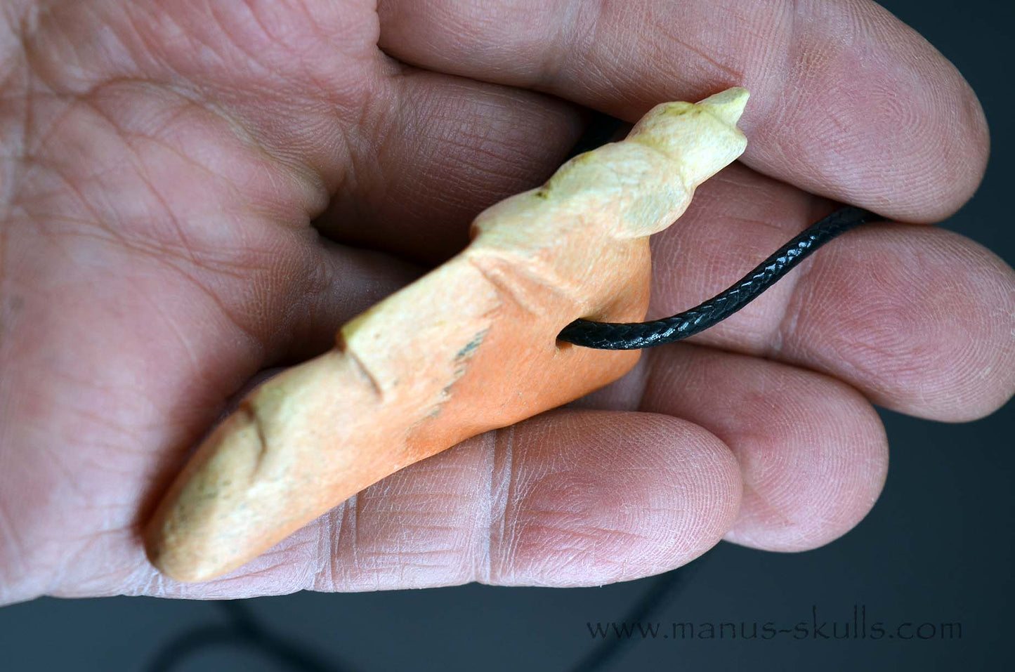 Rare Barytocelestine / Celestobaryte Tribal Skull Pendant