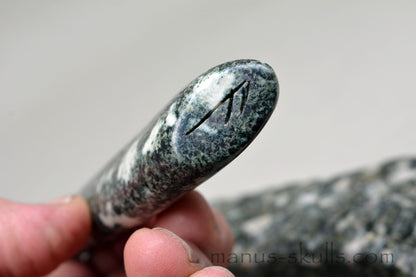 Large Preseli Bluestone Dragon Wand, singing Preseli instrument.