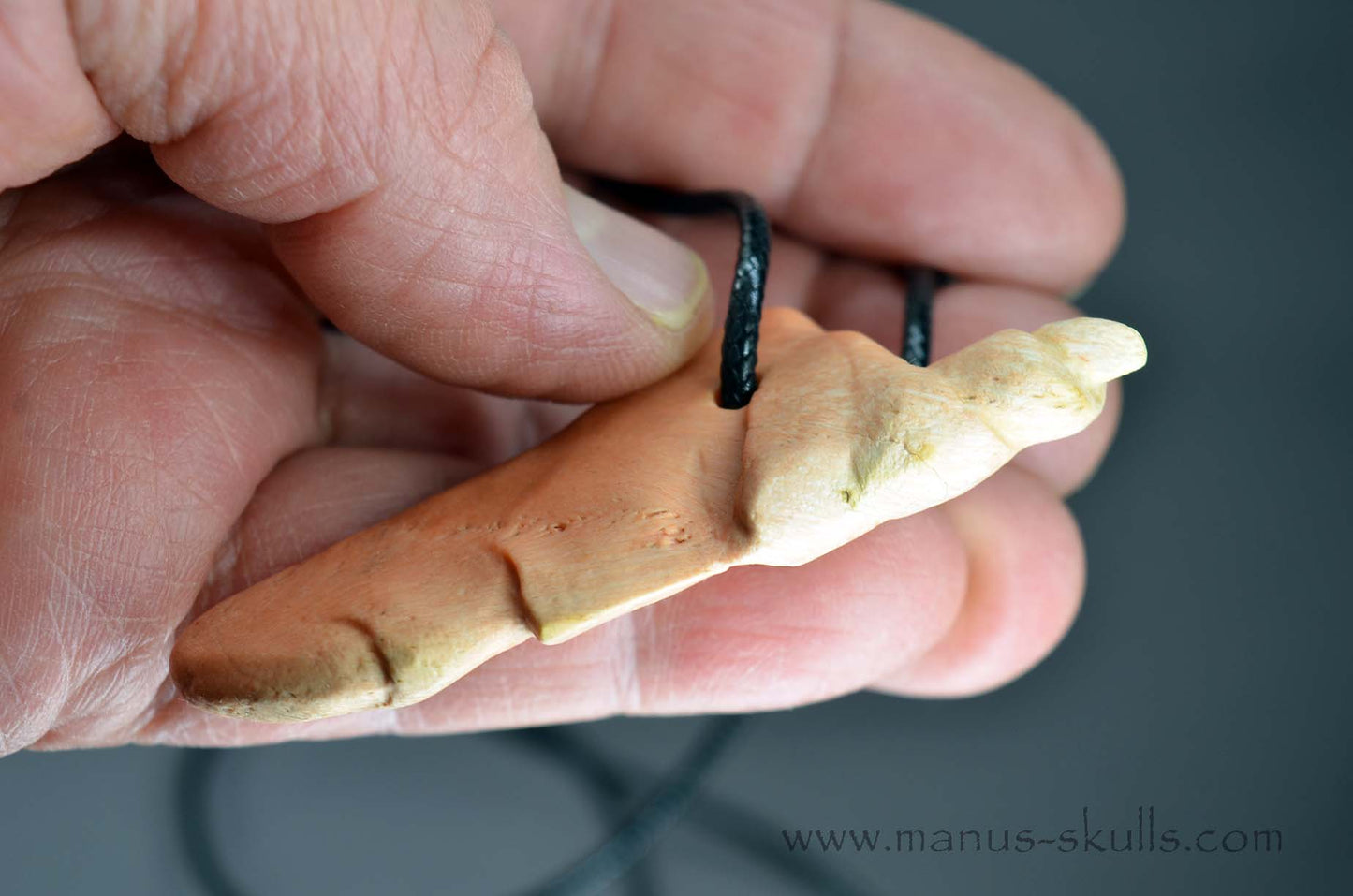 Rare Barytocelestine / Celestobaryte Tribal Skull Pendant