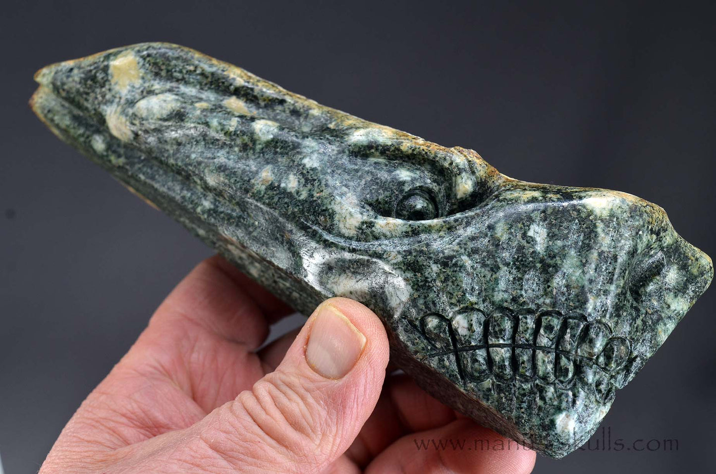 Preseli Bluestone Dragon with living moss on top.