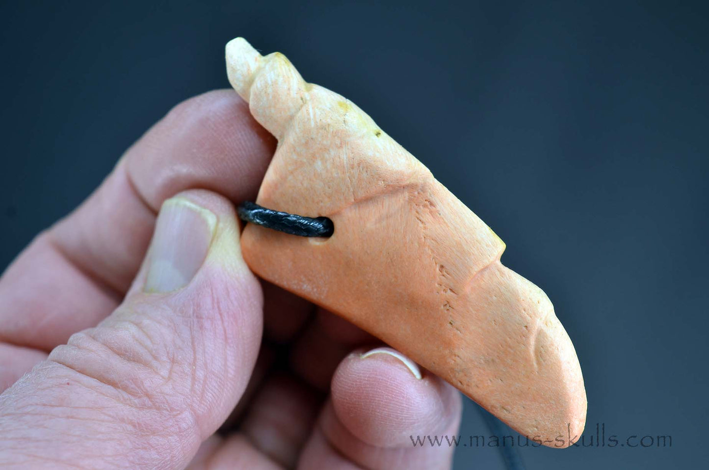 Rare Barytocelestine / Celestobaryte Tribal Skull Pendant