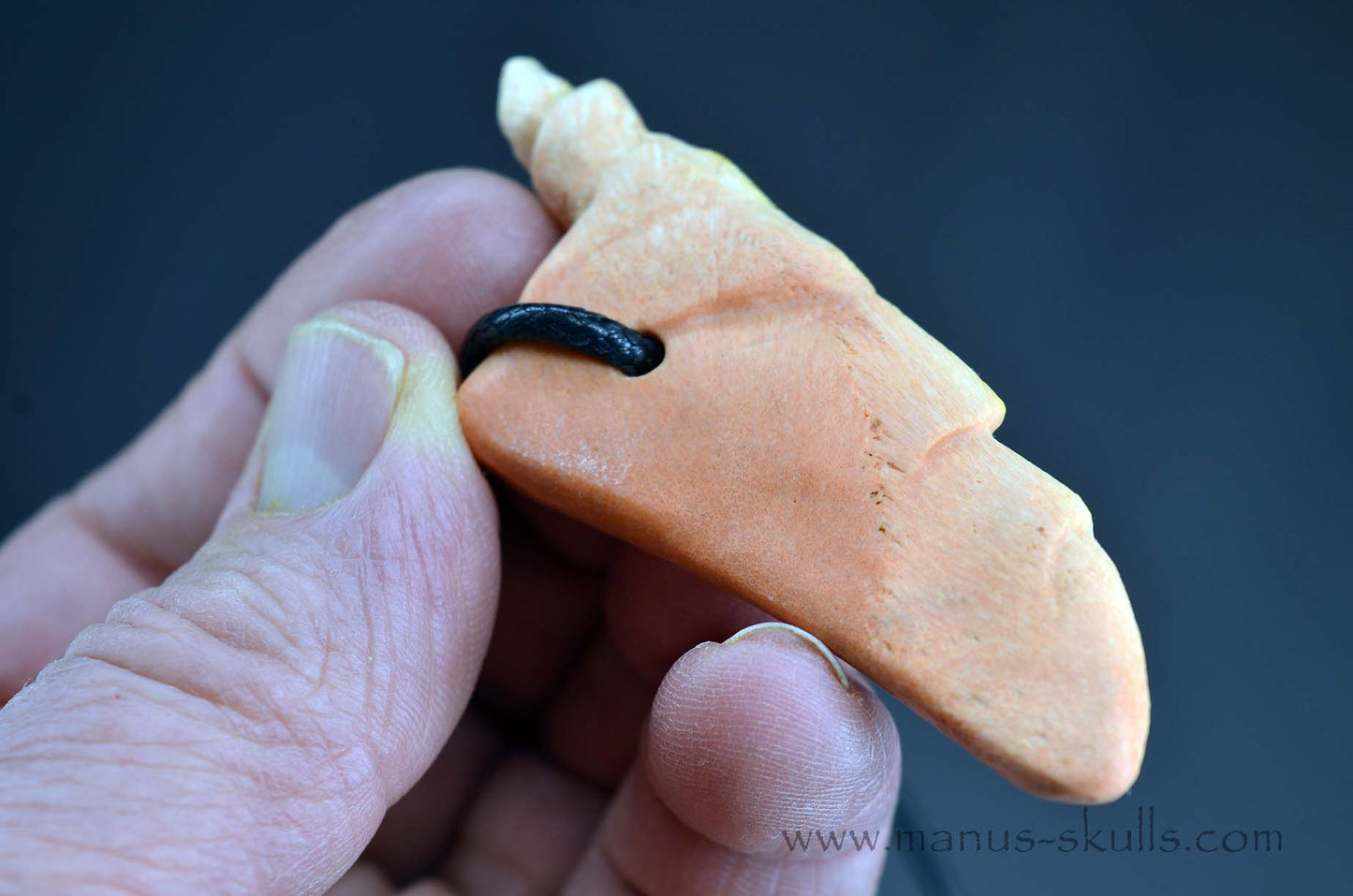 Rare Barytocelestine / Celestobaryte Tribal Skull Pendant