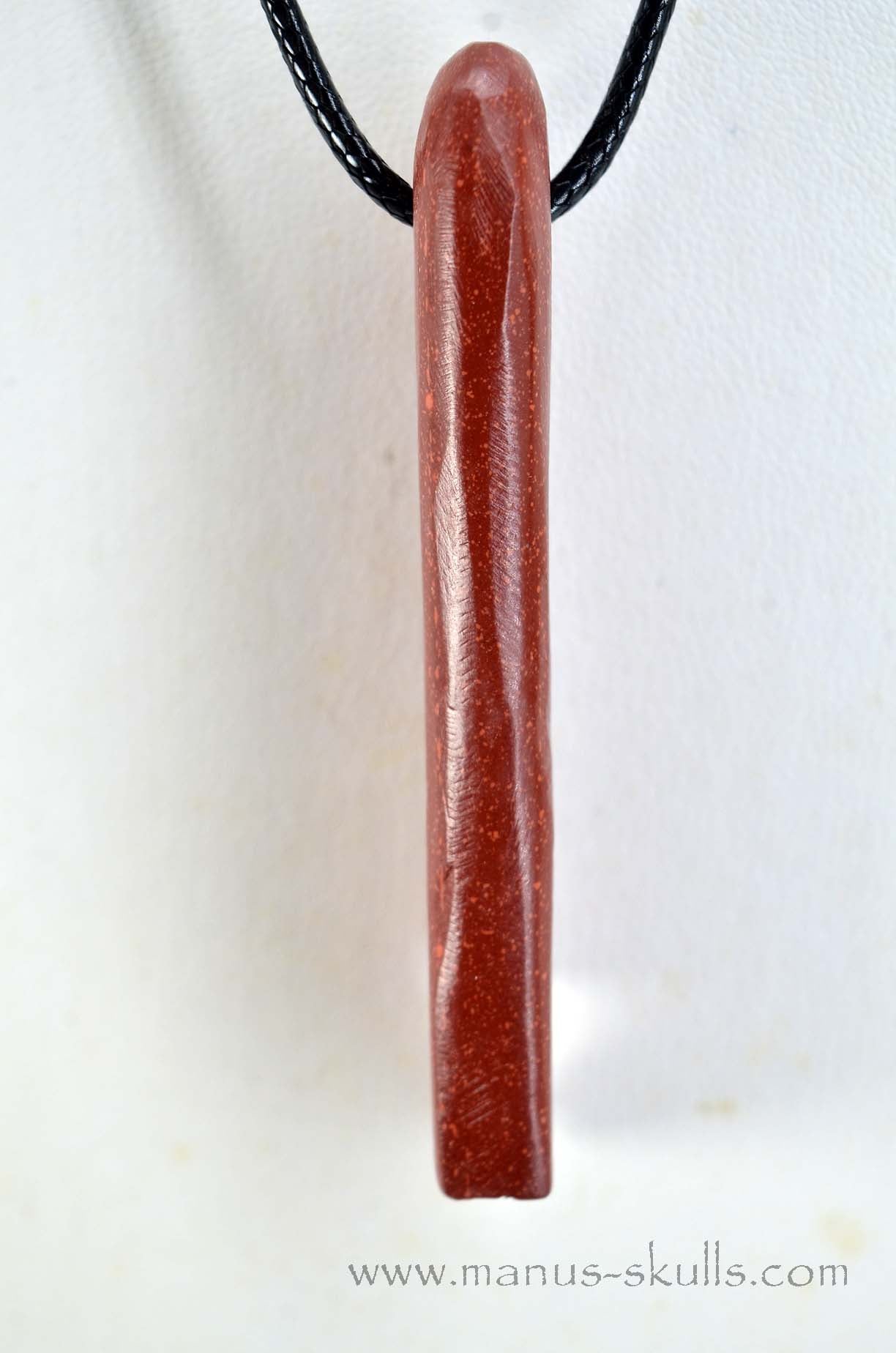 Catlinite (Pipestone) Tribal Pendant (#34)