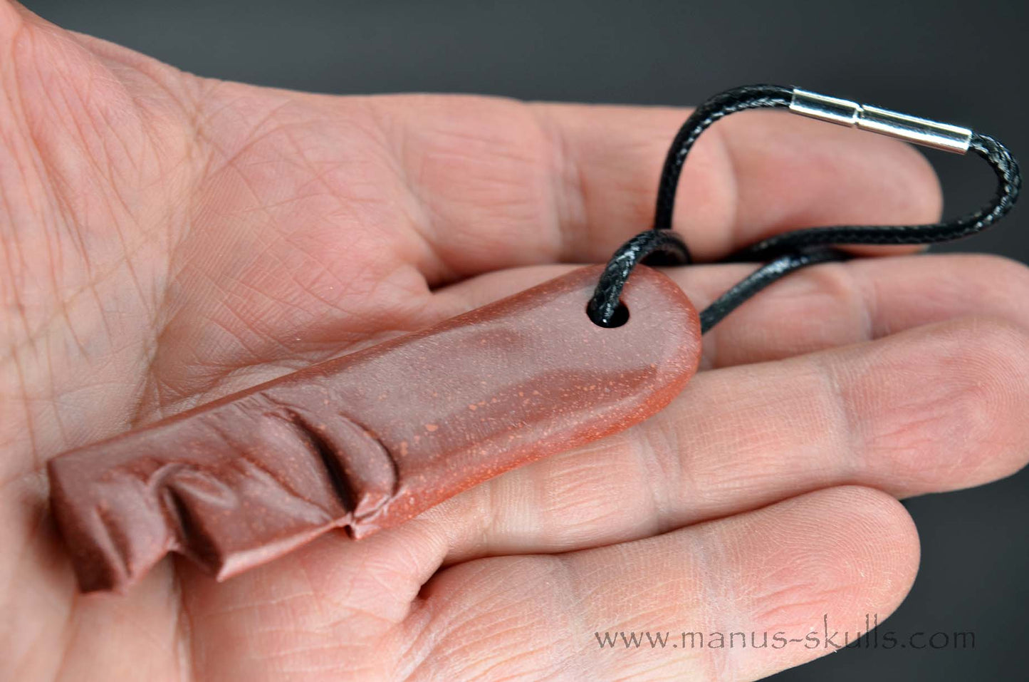 Catlinite (Pipestone) Tribal Pendant (#34)