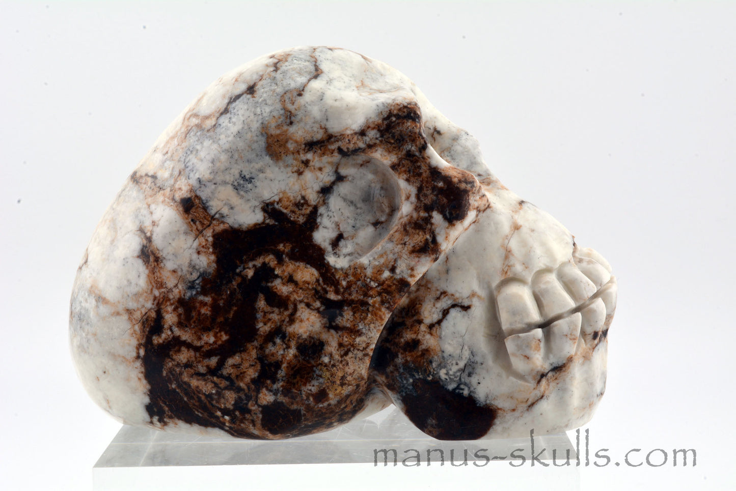 GASPEITE (Lemon Chrysoprase) SKULL