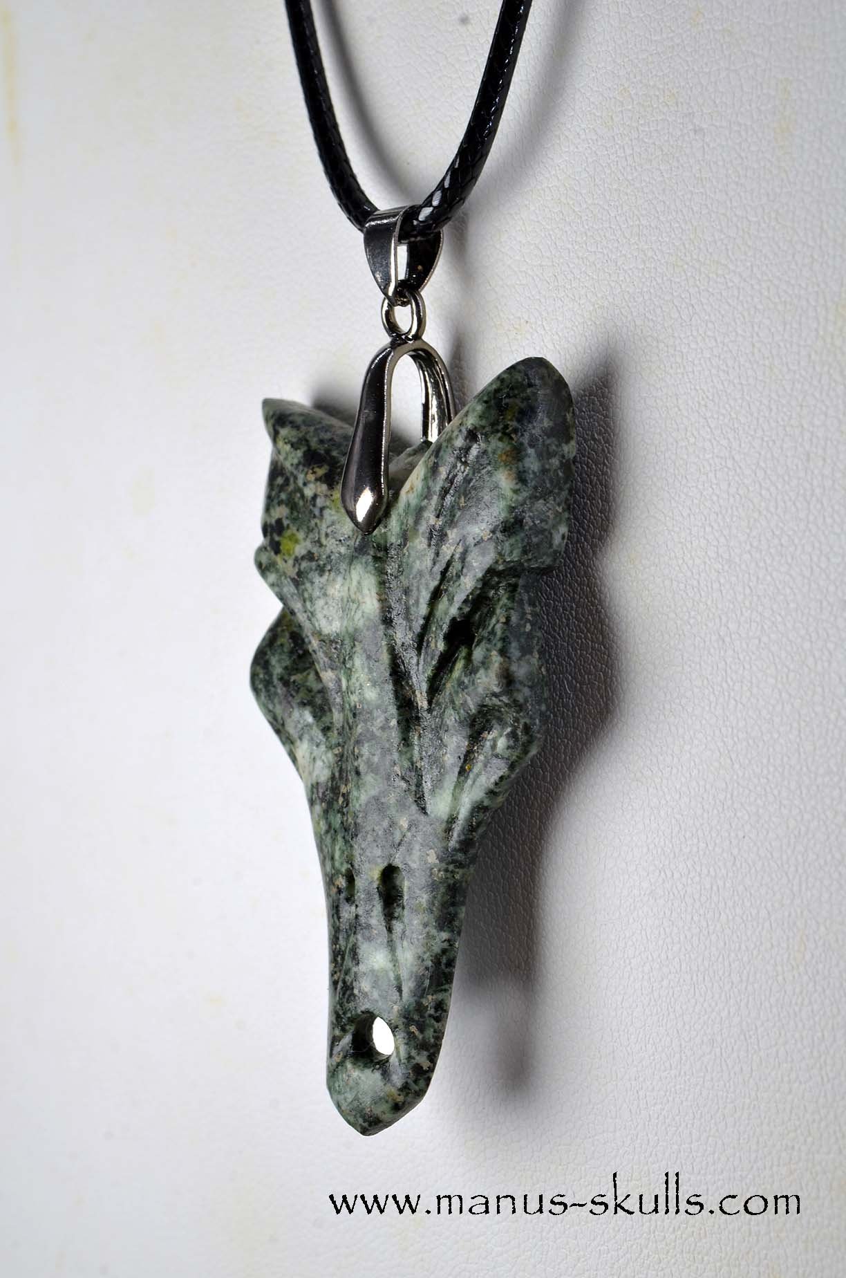 Manus skulls unique Crystal Carvings handmade skulls dragons pendants preseli bluestone tribals spiritual meaning wand Unicorn .. 