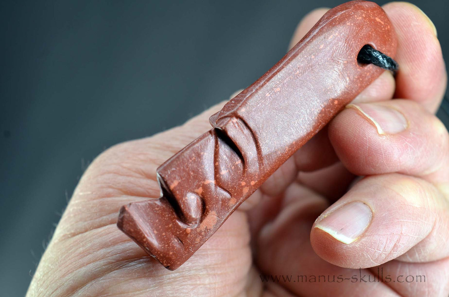 Catlinite (Pipestone) Tribal Pendant (#34)