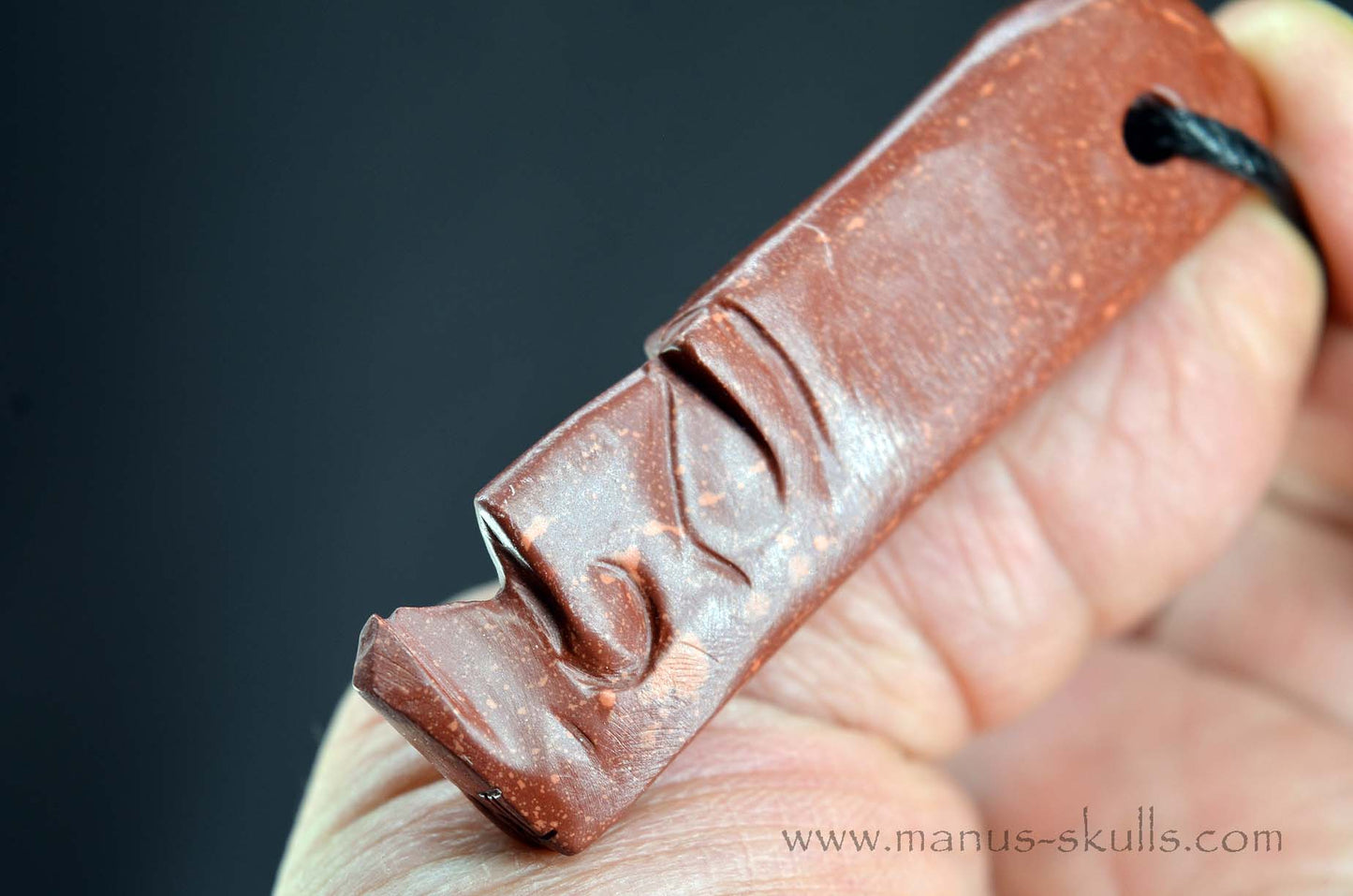 Catlinite (Pipestone) Tribal Pendant (#34)