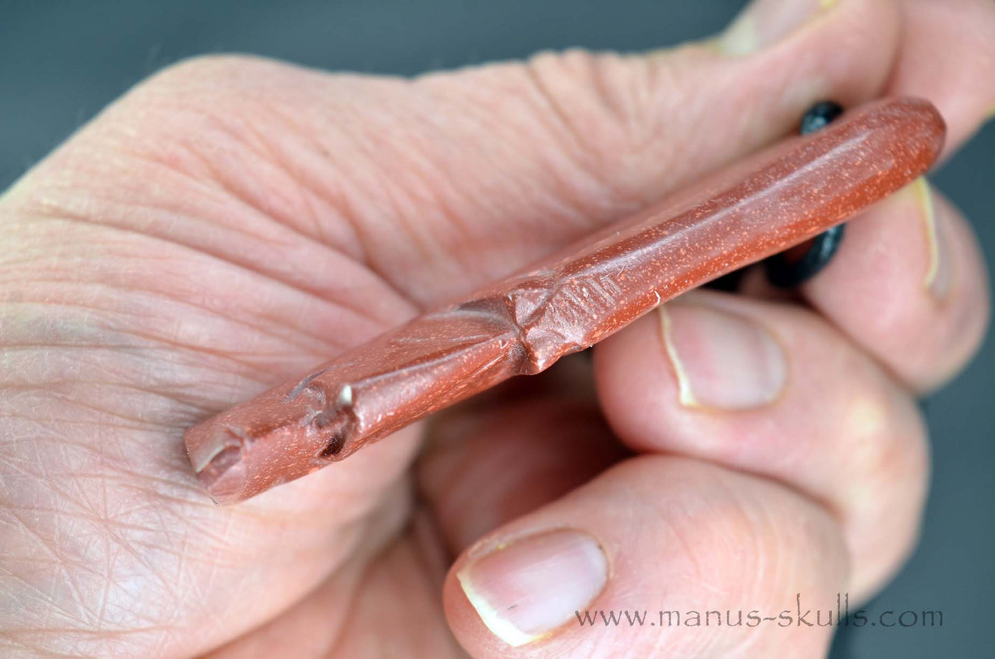 Catlinite (Pipestone) Tribal Pendant (#34)