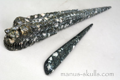 Large Preseli Bluestone Dragon Wand, singing Preseli instrument.