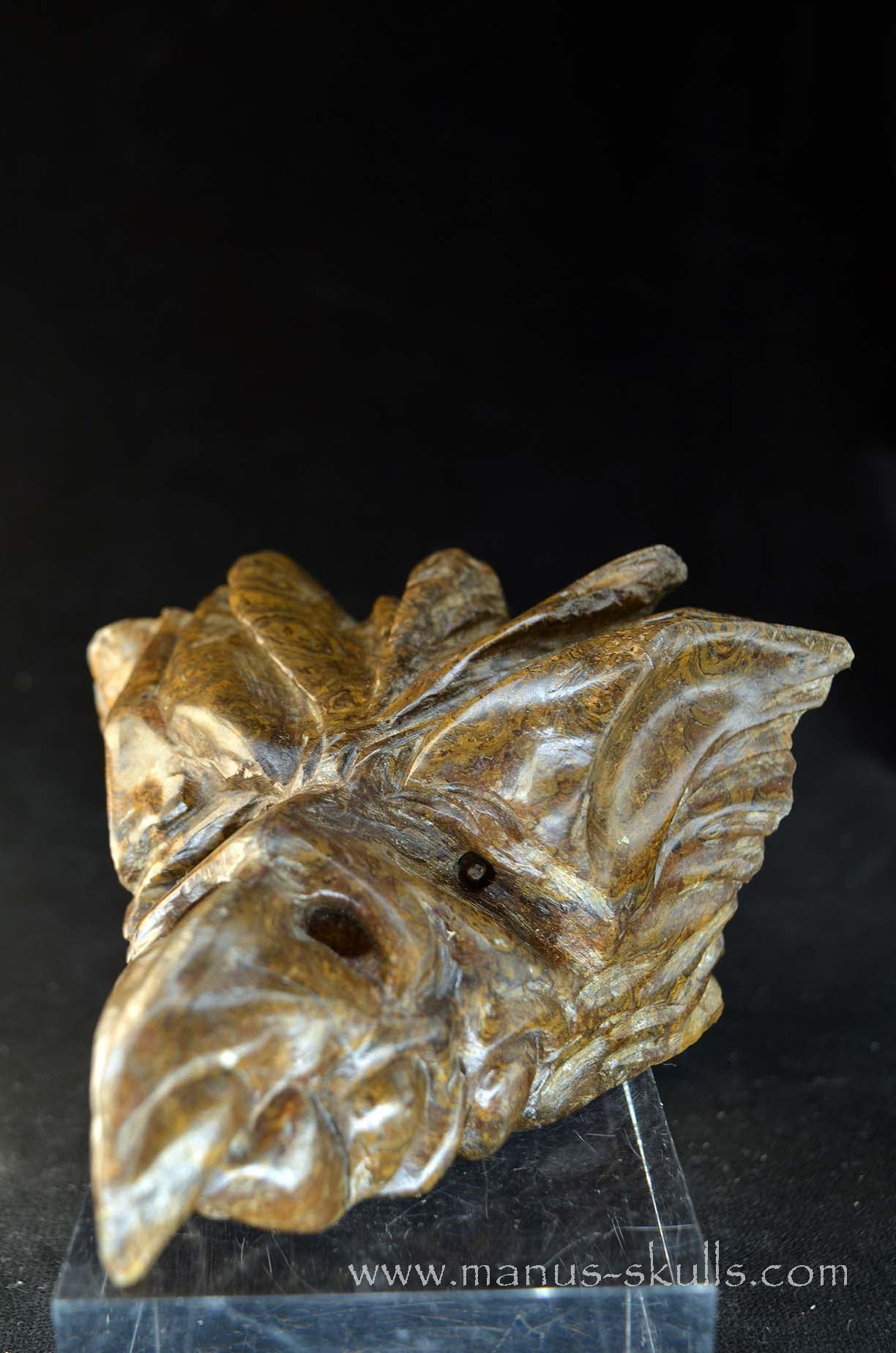 Manus skulls unique Crystal Carvings handmade skulls dragons pendants preseli bluestone tribals spiritual meaning wand Unicorn .. stromatolite
