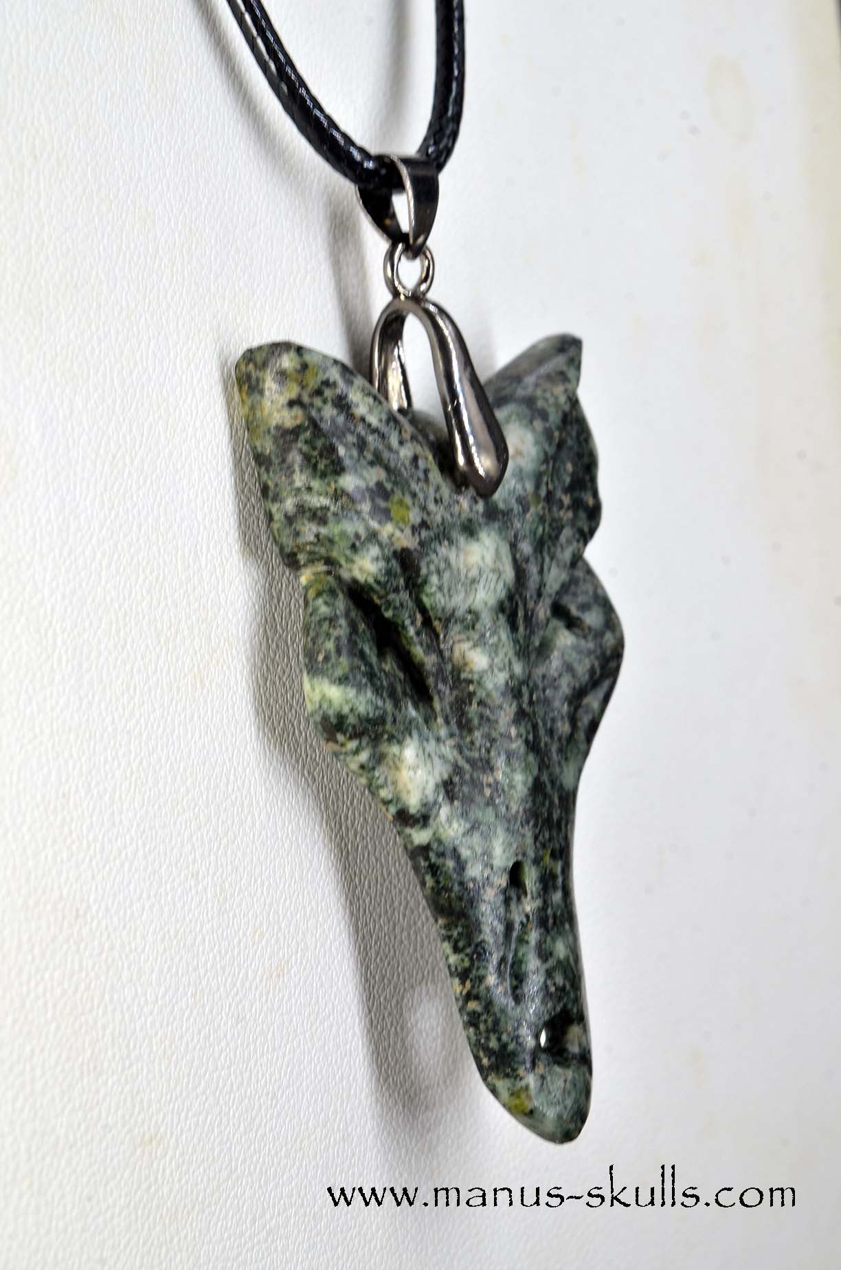 Manus skulls unique Crystal Carvings handmade skulls dragons pendants preseli bluestone tribals spiritual meaning wand Unicorn .. 