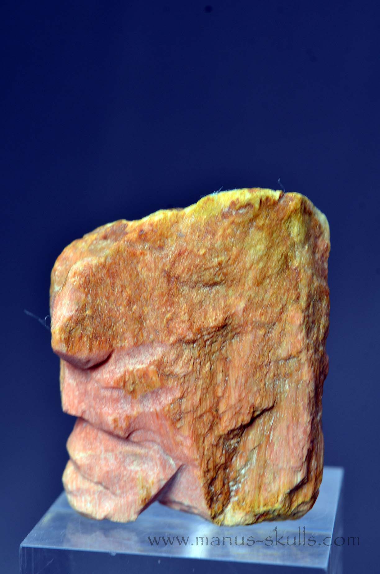 Rare Barytocelestine / Celestobaryte Tribal Skull