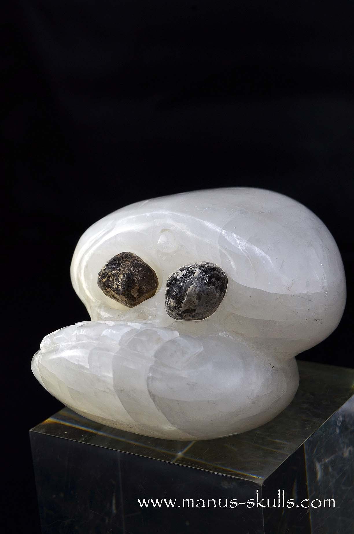 Manus skulls unique Crystal Carvings handmade skulls dragons pendants preseli bluestone tribals spiritual meaning wand Unicorn .. white calcite Evolian 2025