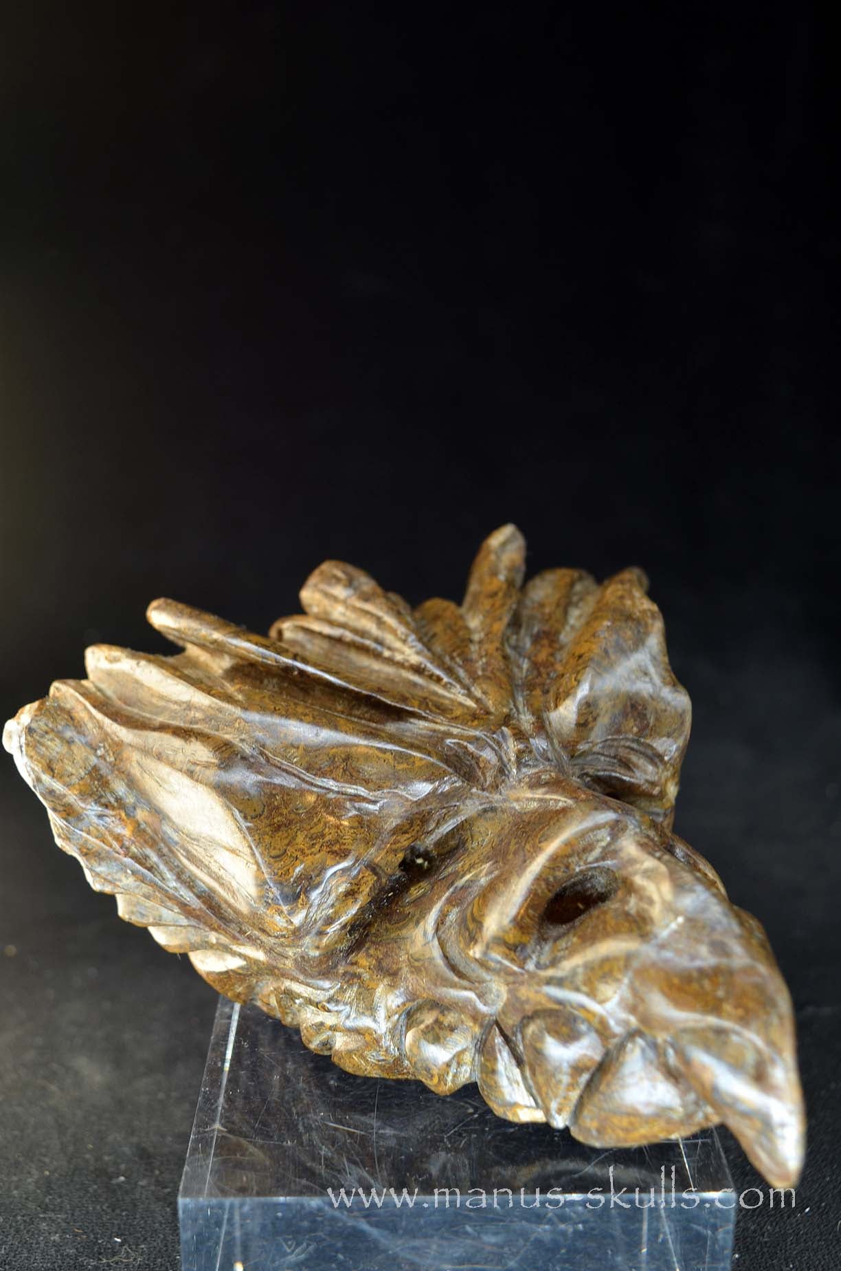 Manus skulls unique Crystal Carvings handmade skulls dragons pendants preseli bluestone tribals spiritual meaning wand Unicorn .. stromatolite