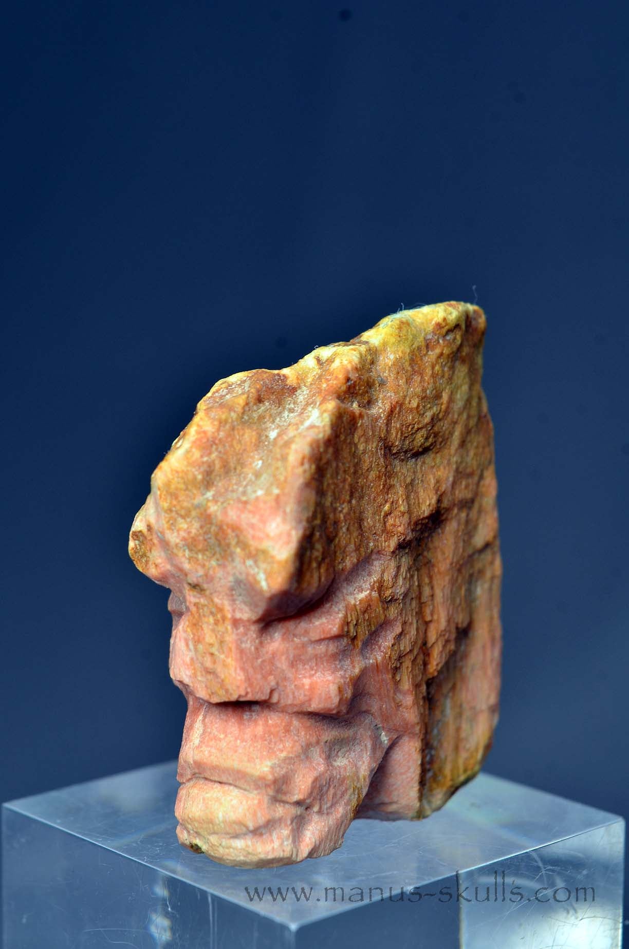 Rare Barytocelestine / Celestobaryte Tribal Skull