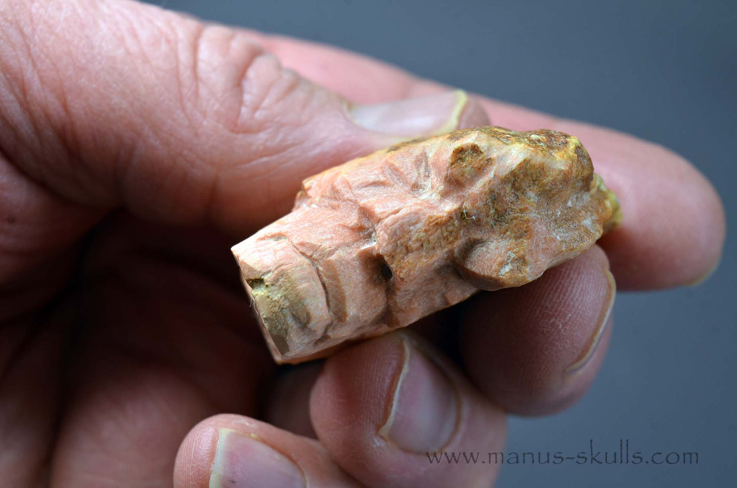 Rare Barytocelestine / Celestobaryte Tribal Skull