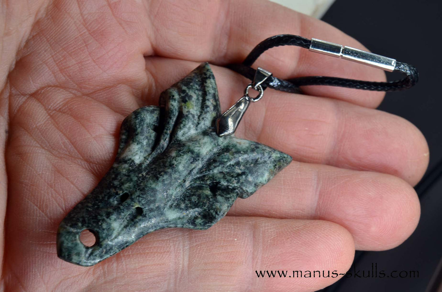 Preseli Bluestone Tribal Mask Pendant