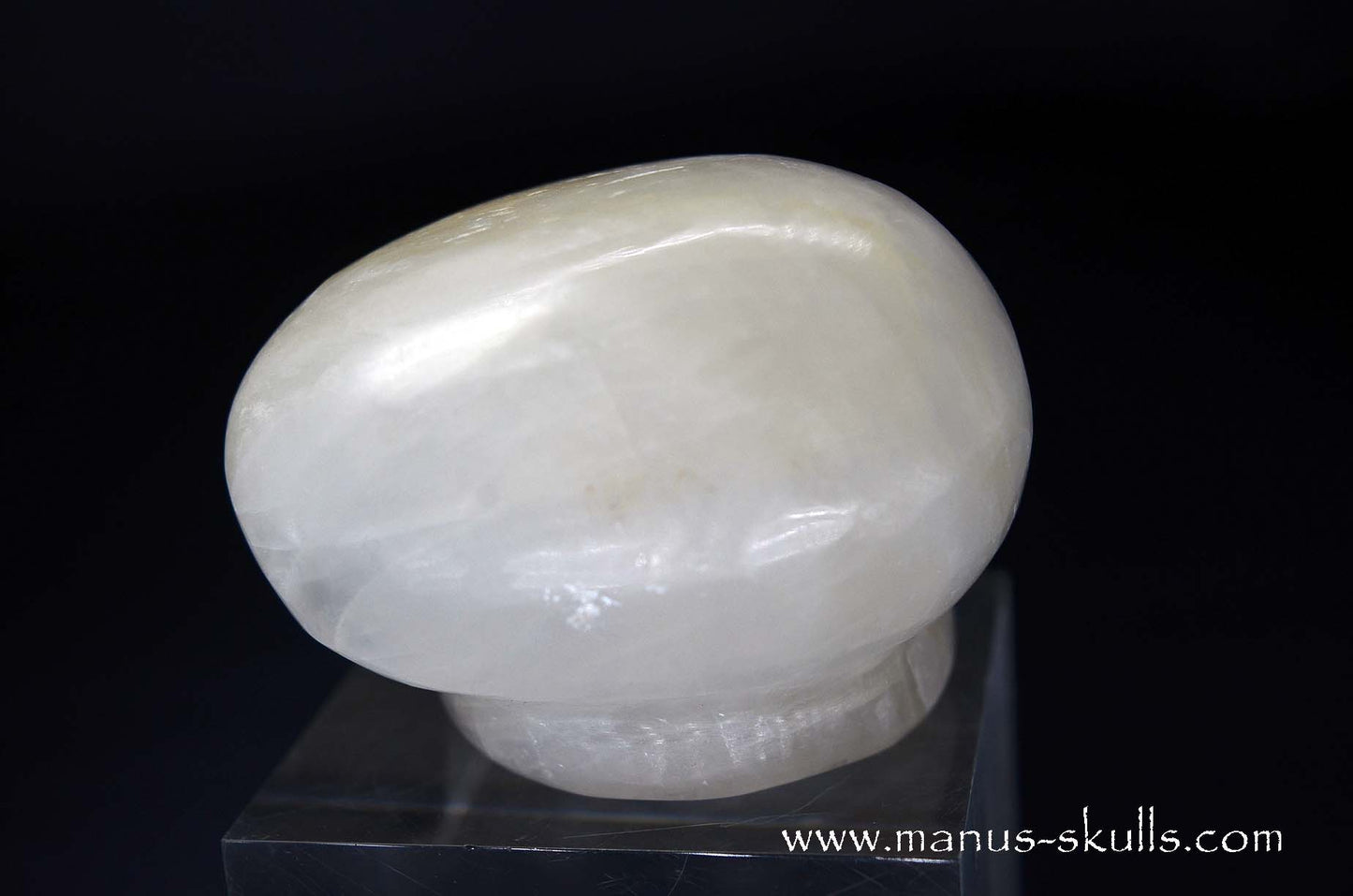 White Calcite Evolian Skull  #10