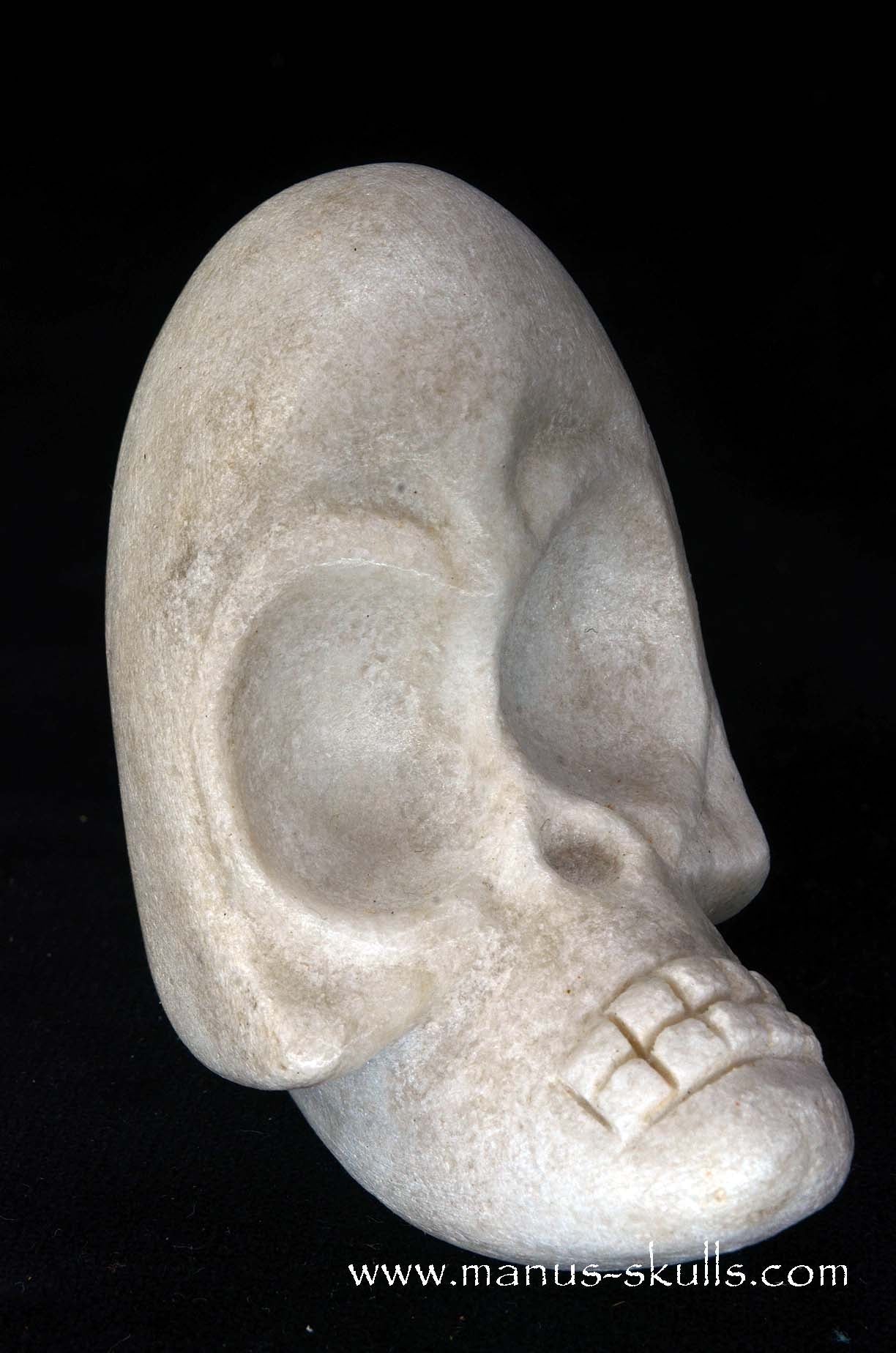 Manus skulls unique Crystal Carvings handmade skulls dragons pendants preseli bluestone tribals spiritual meaning wand Unicorn … white steatite evolian