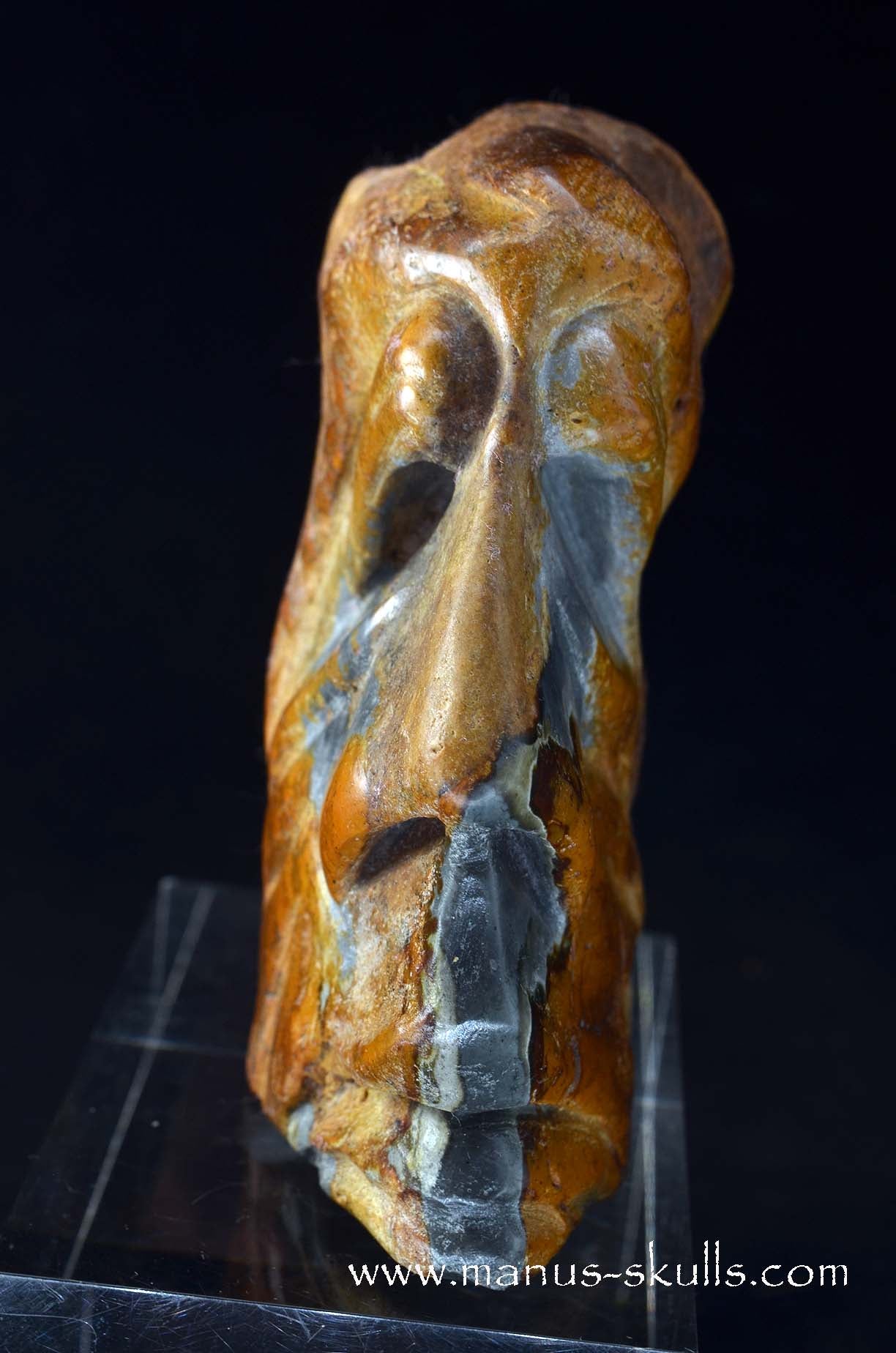 Manus skulls unique Crystal Carvings handmade skulls dragons pendants preseli bluestone tribals spiritual meaning wand Unicorn .. polychrome jasper