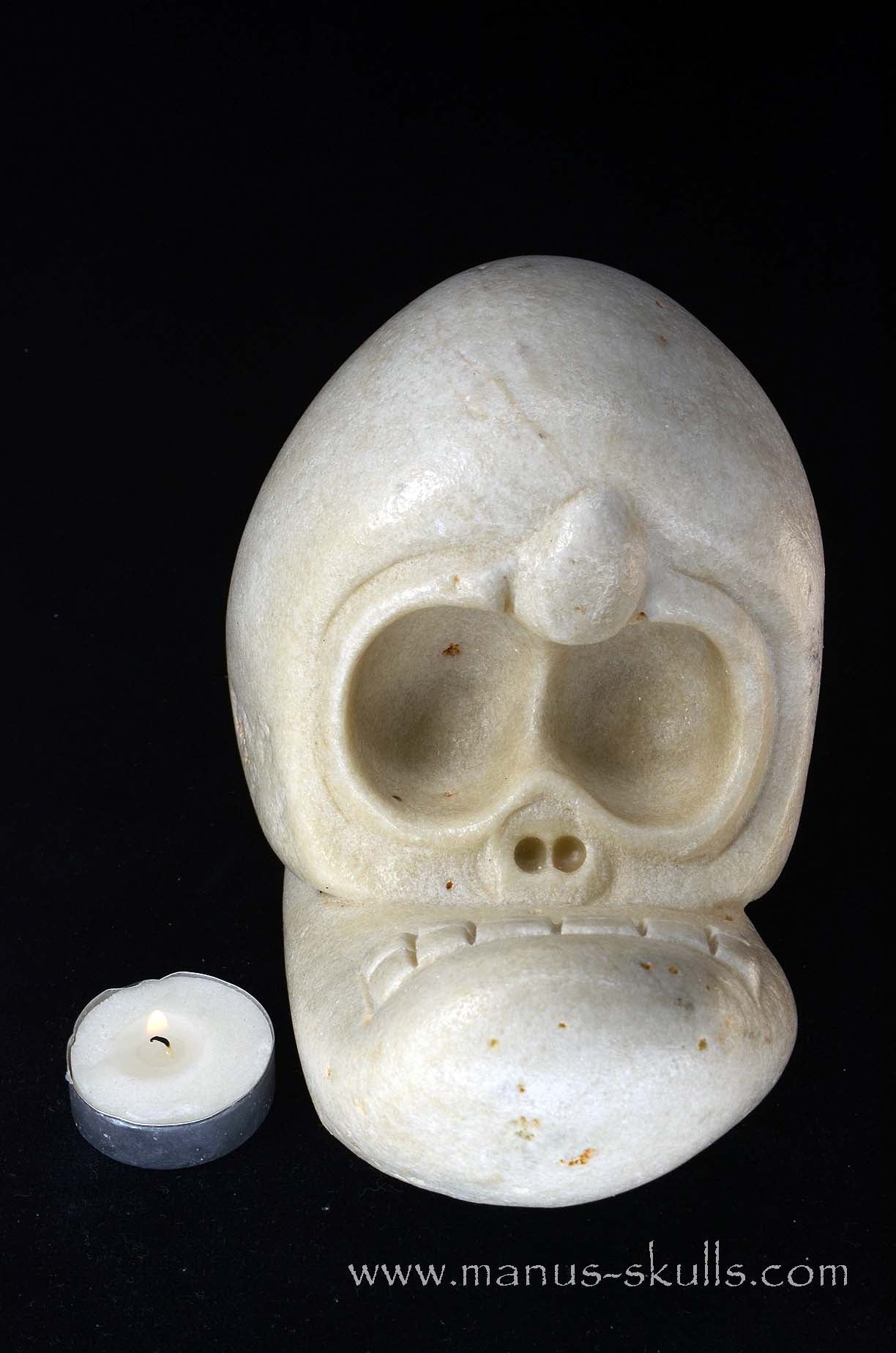 Manus skulls unique Crystal Carvings handmade skulls dragons pendants preseli bluestone tribals spiritual meaning wand Unicorn ..  white steatite 2026 Evolian