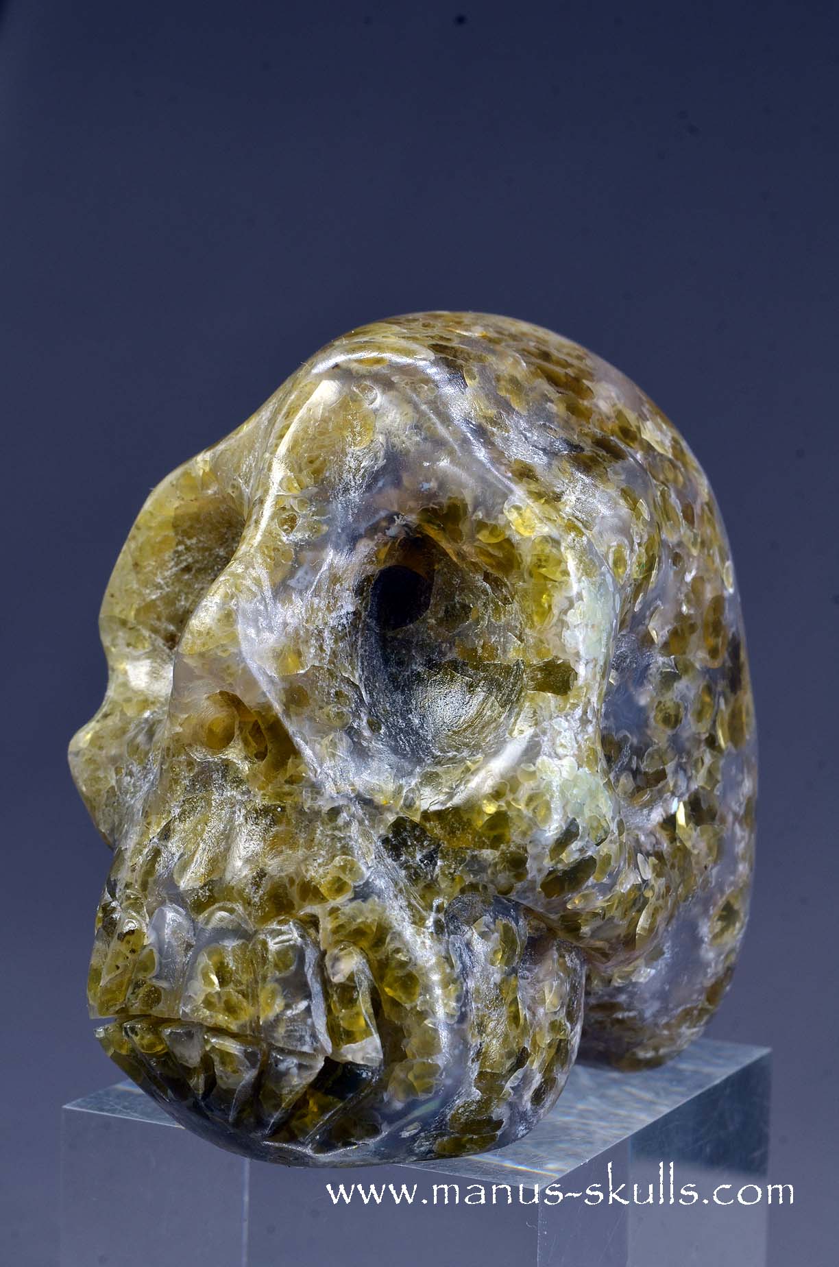 Manus skulls unique Crystal Carvings handmade skulls dragons pendants preseli bluestone tribals spiritual meaning wand Unicorn .. plume agate