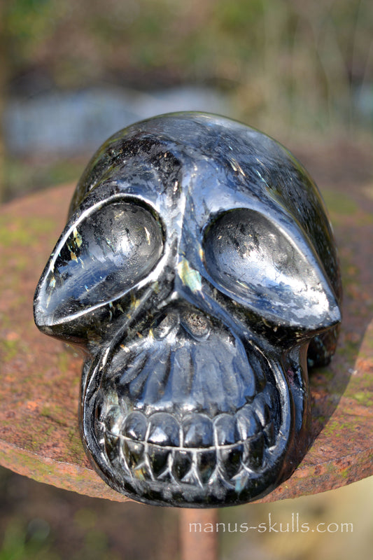 Large Nuummite A-grade Skull .....
