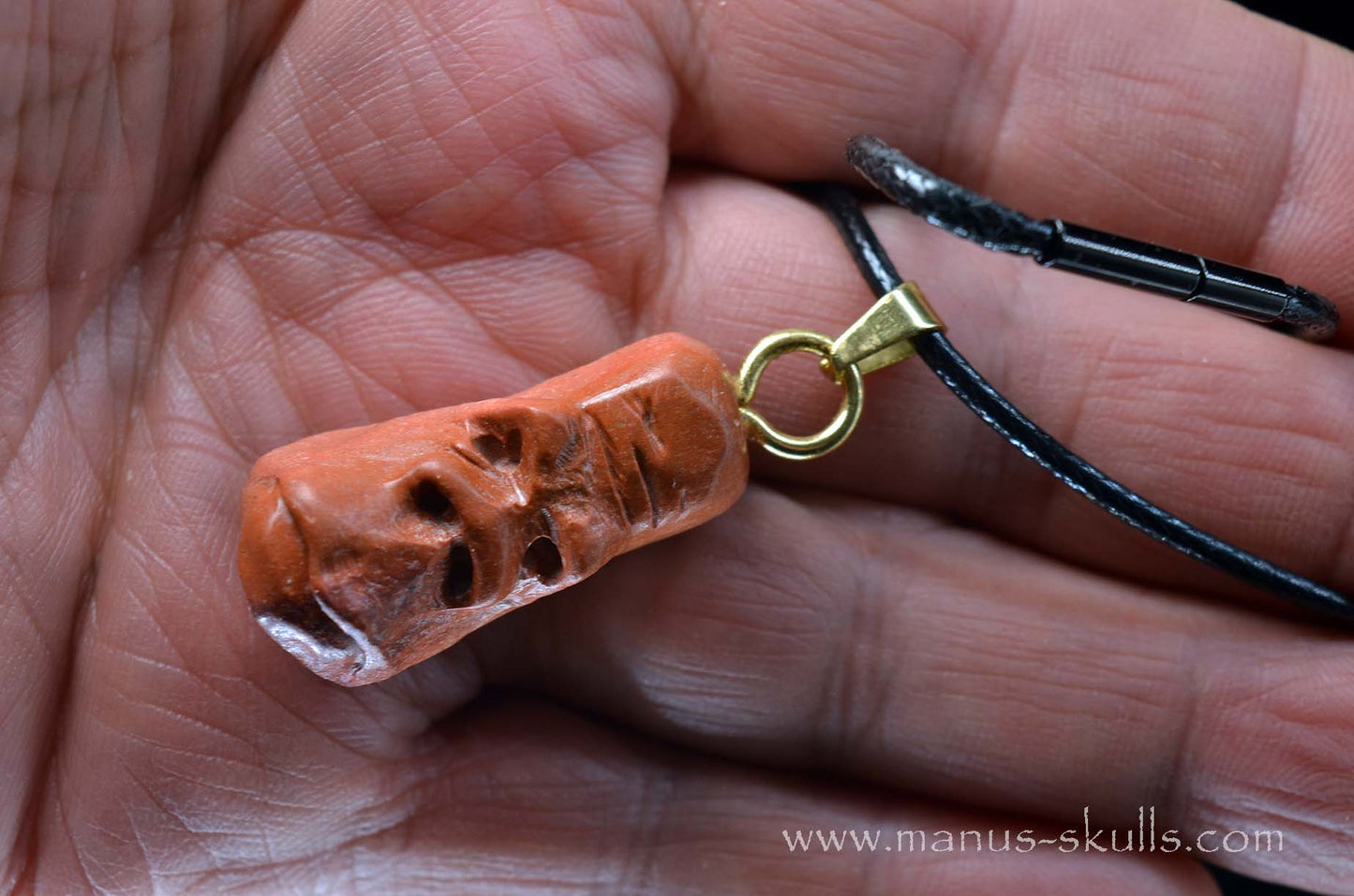 Catlinite (Indian Pipestone) Tribal Pendant (#38)