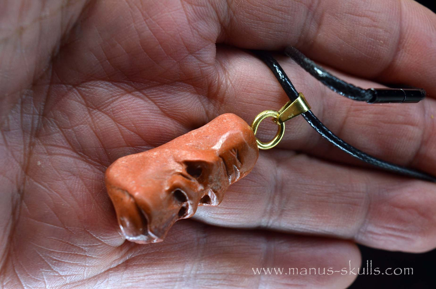 Catlinite (Indian Pipestone) Tribal Pendant (#38)