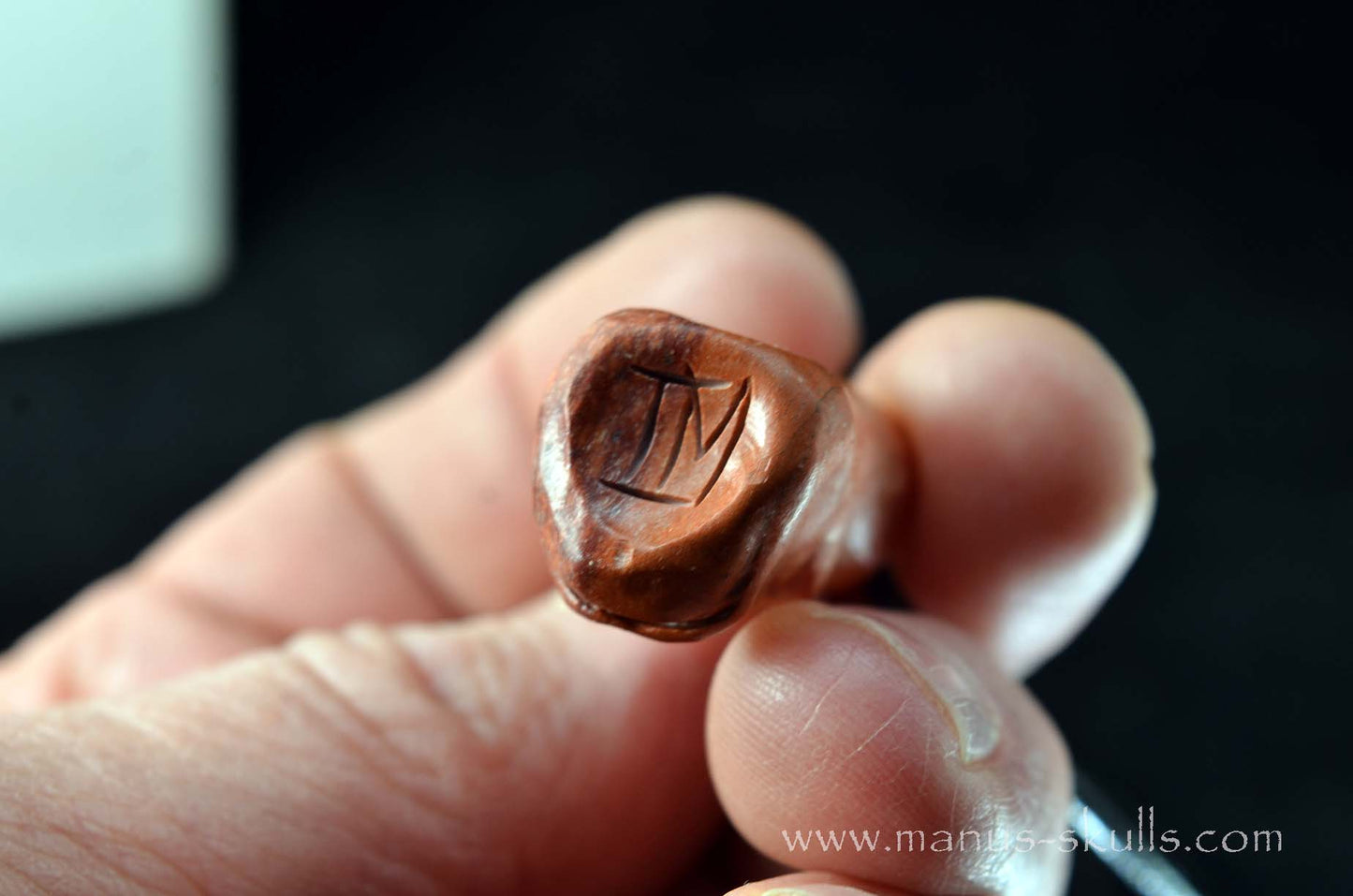 Catlinite (Indian Pipestone) Tribal Pendant (#38)