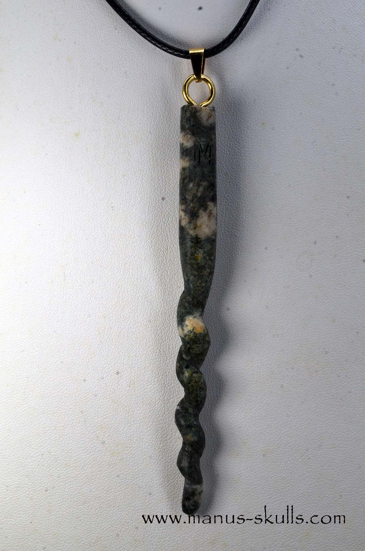 PRESELI BLUESTONE Unicorn Horn Pendulum PENDANT