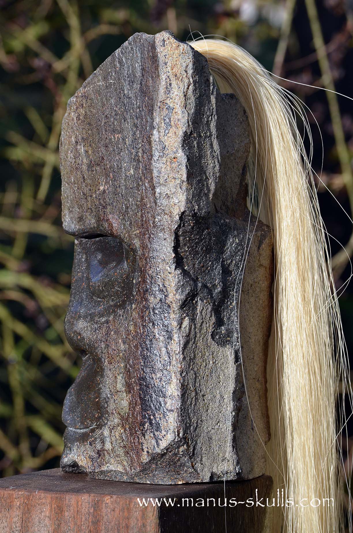 Manus skulls unique Crystal Carvings handmade skulls dragons pendants preseli bluestone tribals spiritual meaning wand Unicorn .. hexagonal basalt