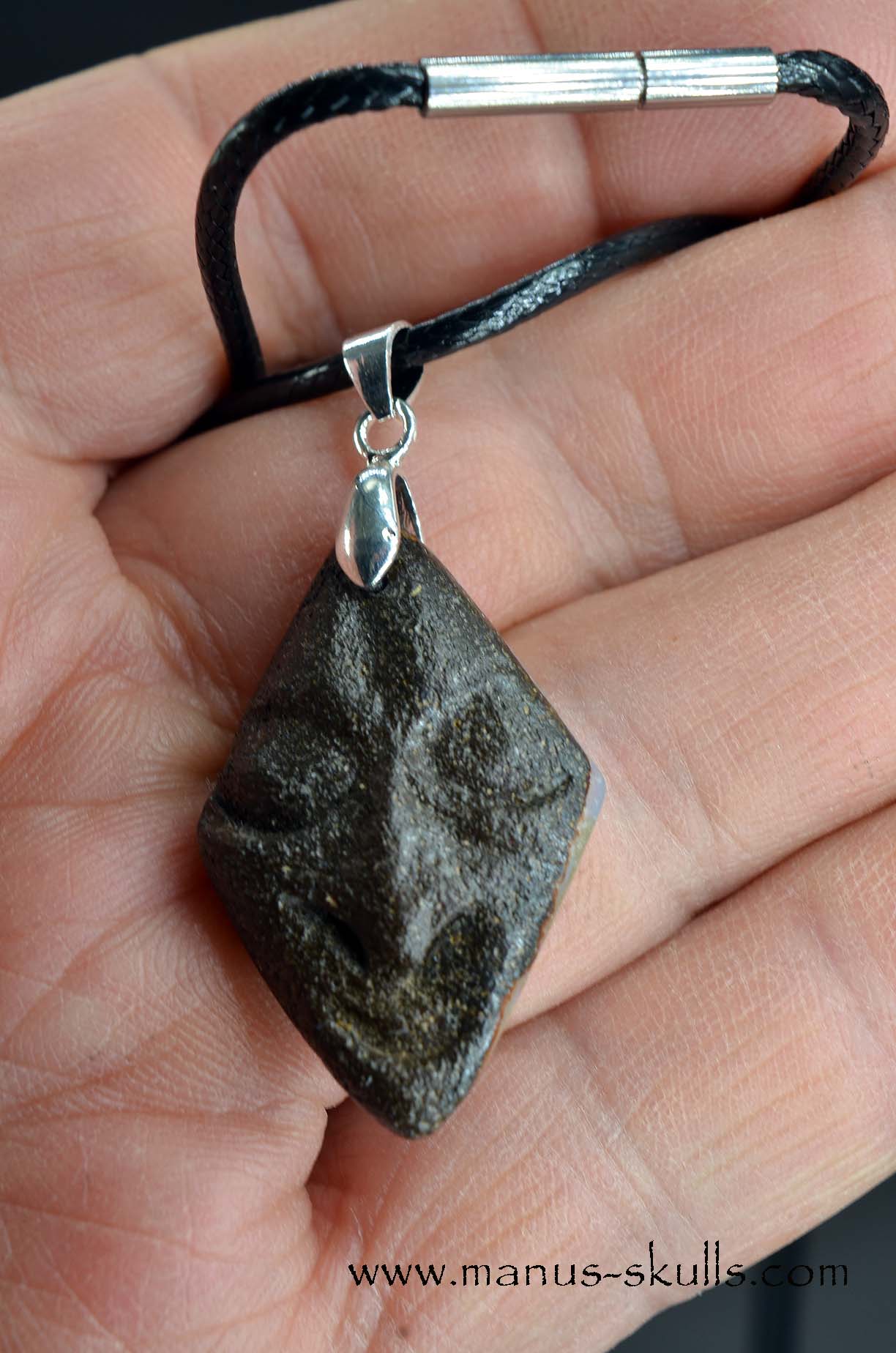Australian Boulder Opal Tribal Pendant