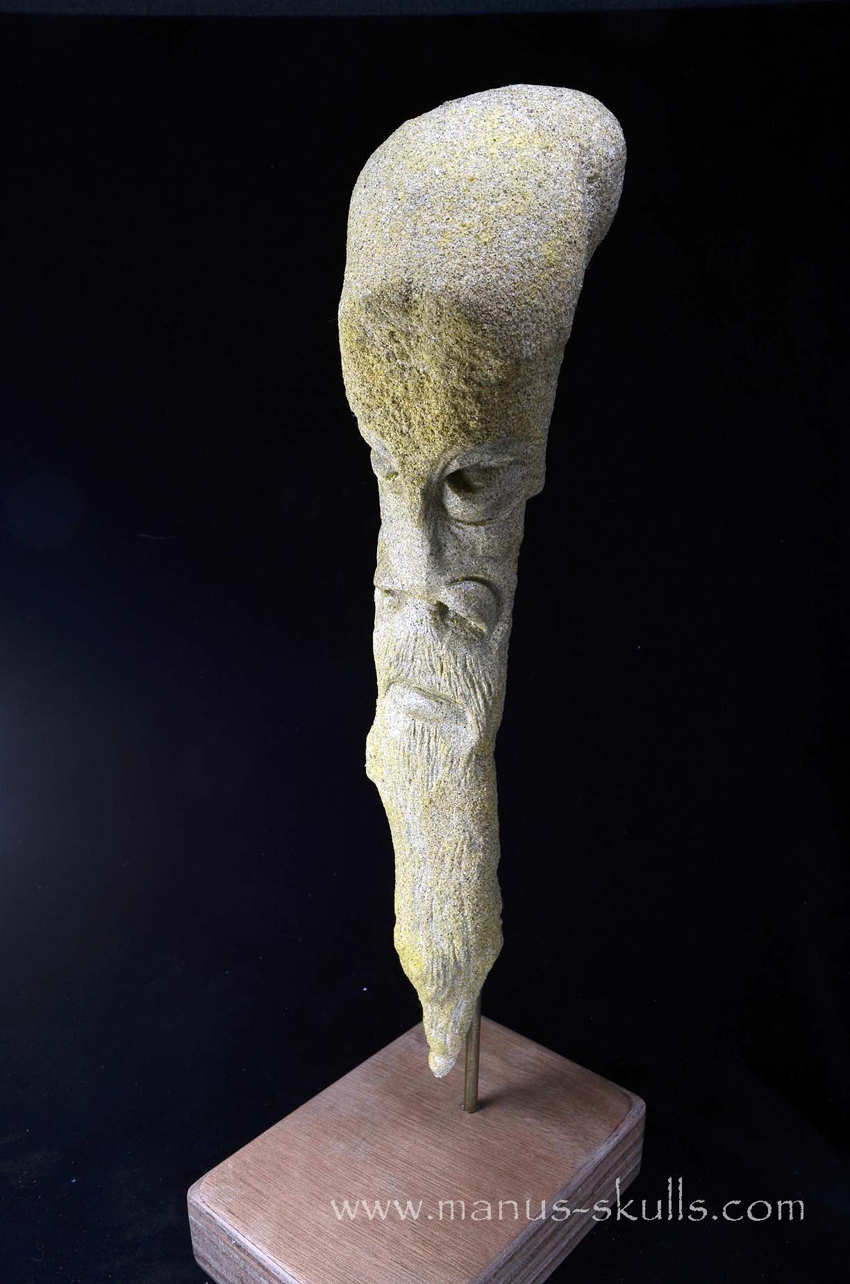 Unique Sandstone Stalactite Tribal Carving