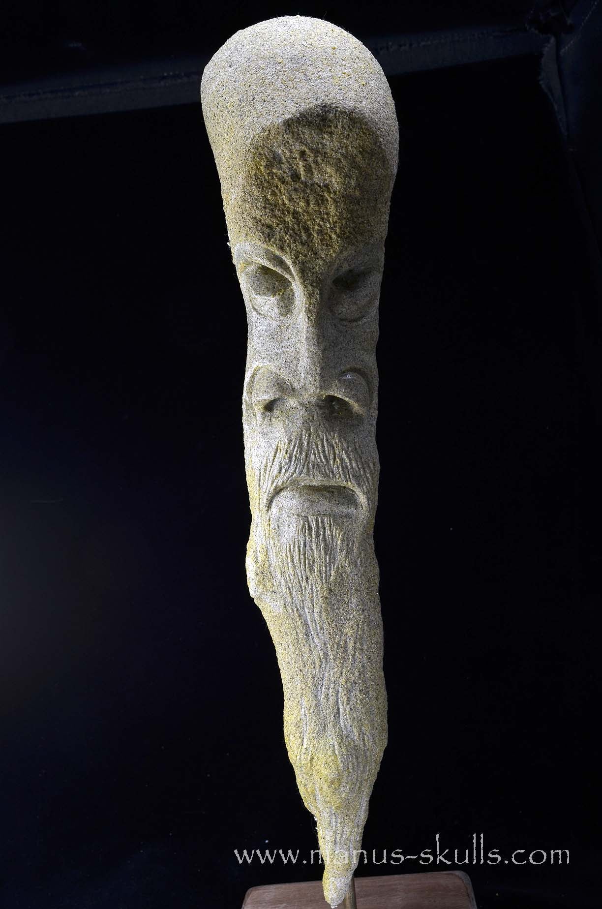 Unique Sandstone Stalactite Tribal Carving
