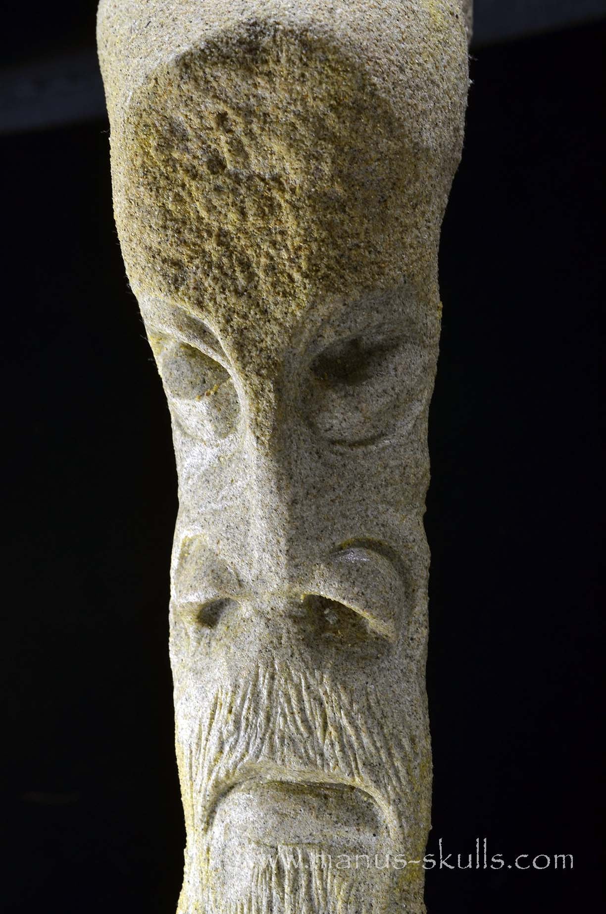 Unique Sandstone Stalactite Tribal Carving