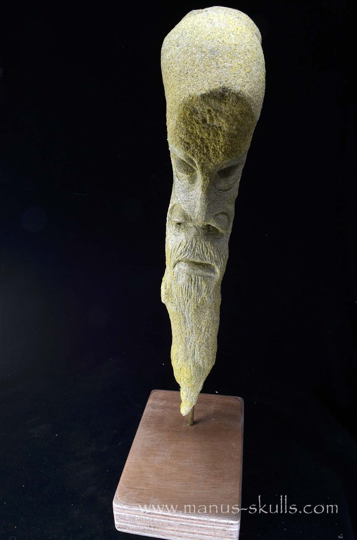 Unique Sandstone Stalactite Tribal Carving