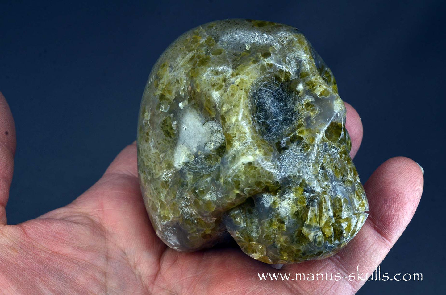 Rare Plume Agate Skull