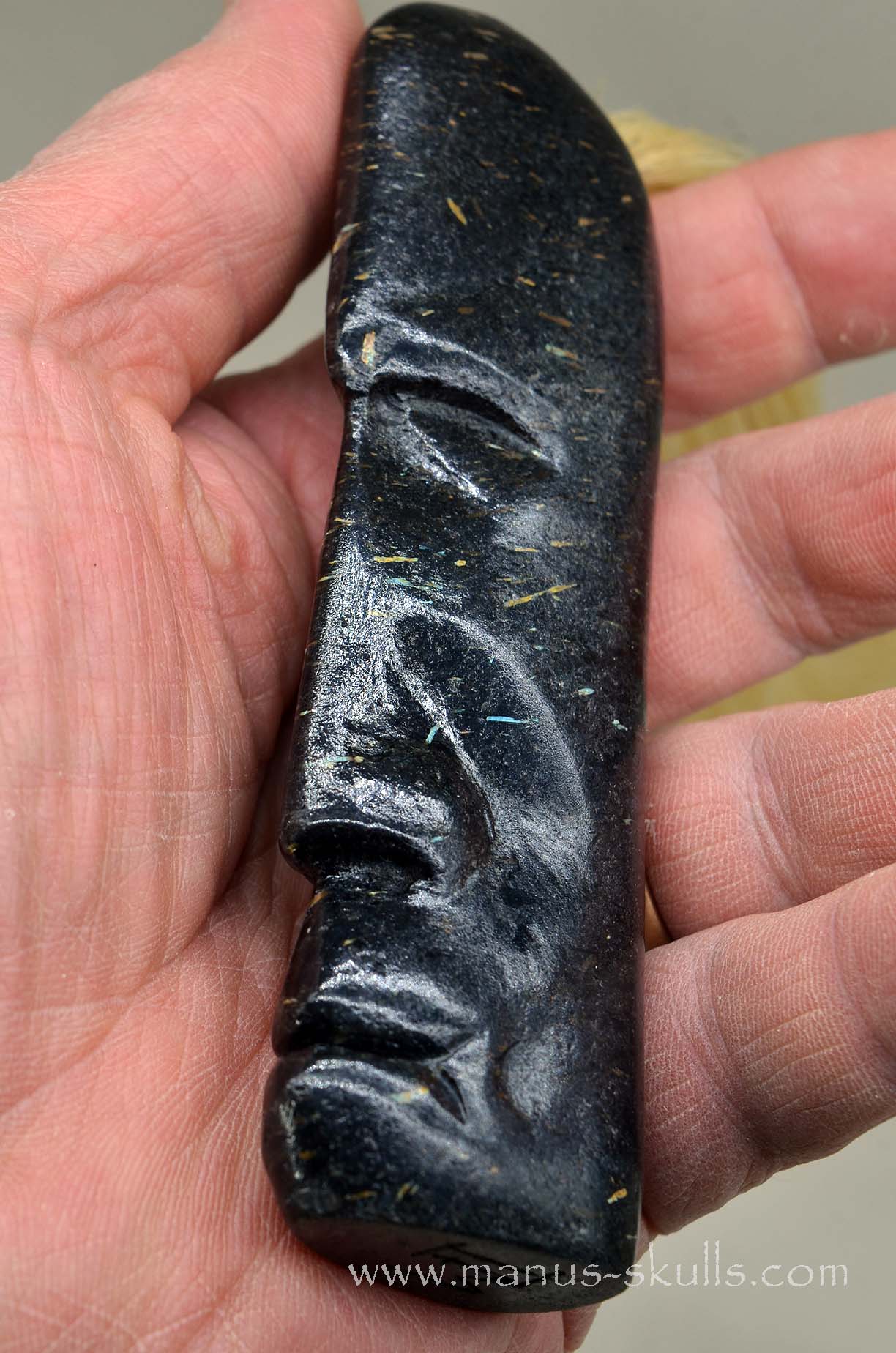 Nuummite Tribal Skull