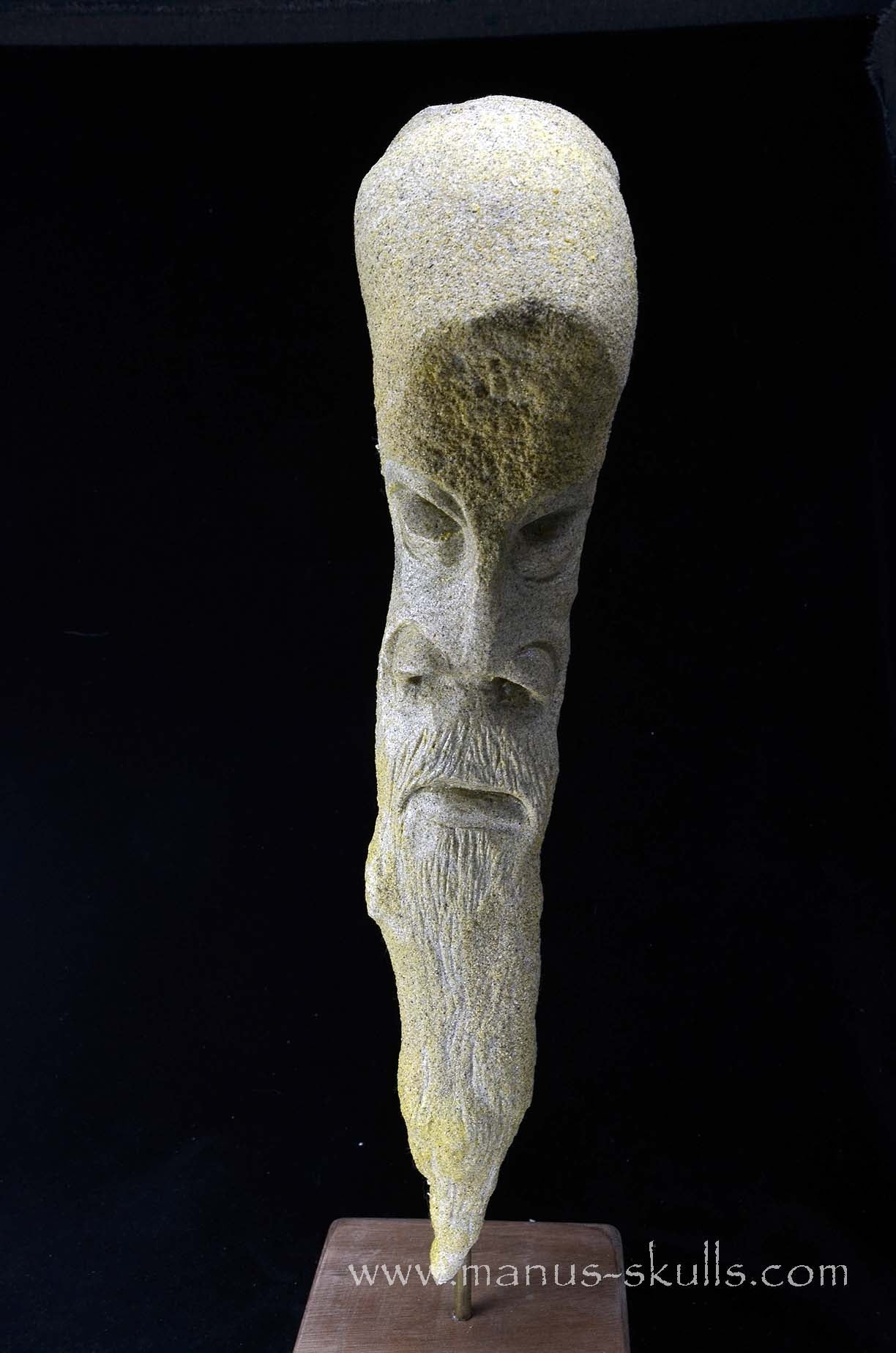 Unique Sandstone Stalactite Tribal Carving