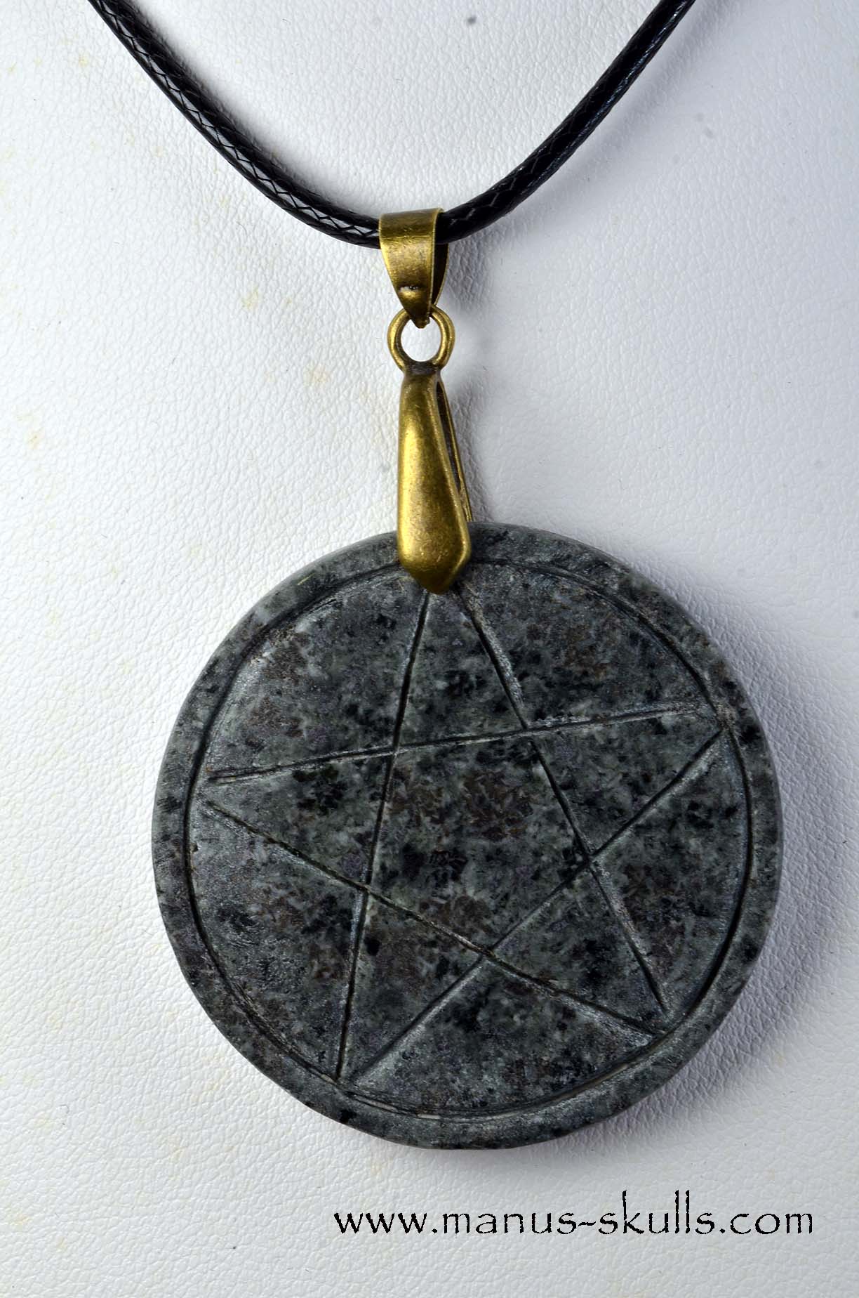 (Un-spotted) Preseli Bluestone Pentacle Pendant