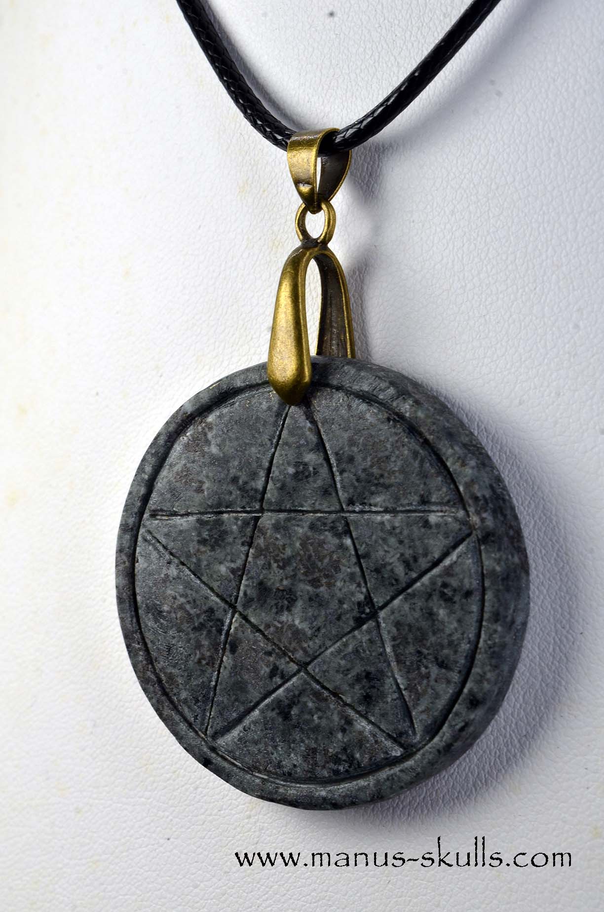(Un-spotted) Preseli Bluestone Pentacle Pendant
