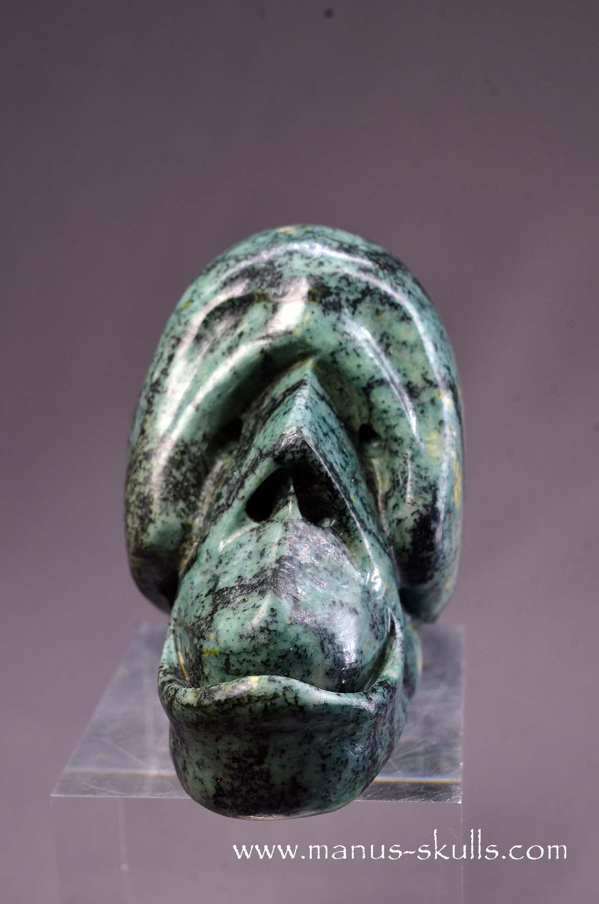 Manus skulls unique Crystal Carvings handmade skulls dragons pendants preseli bluestone tribals spiritual meaning wand Unicorn .. agni manitite