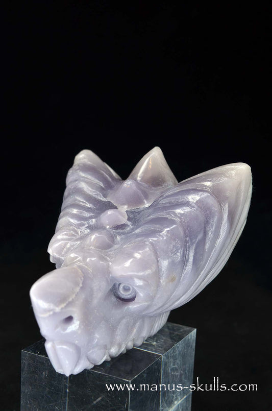 Manus skulls unique Crystal Carvings handmade skulls dragons pendants preseli bluestone tribals spiritual meaning wand Unicorn .. yttrium fluorite