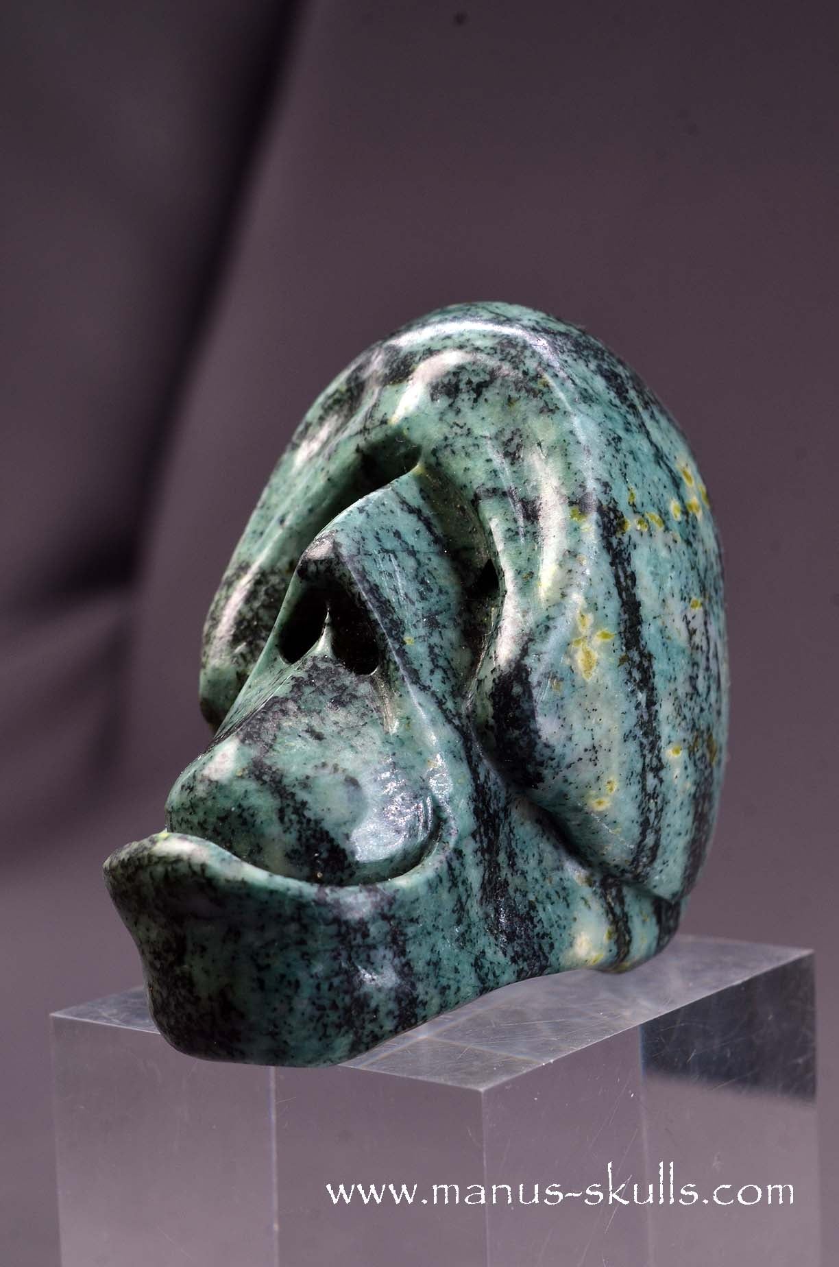 Manus skulls unique Crystal Carvings handmade skulls dragons pendants preseli bluestone tribals spiritual meaning wand Unicorn .. agni manitite