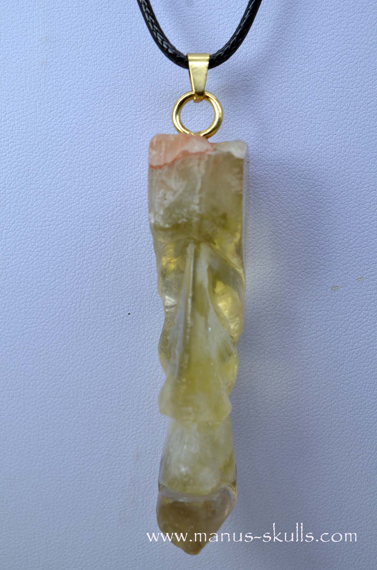Himalayan CITRINE Tribal pendant
