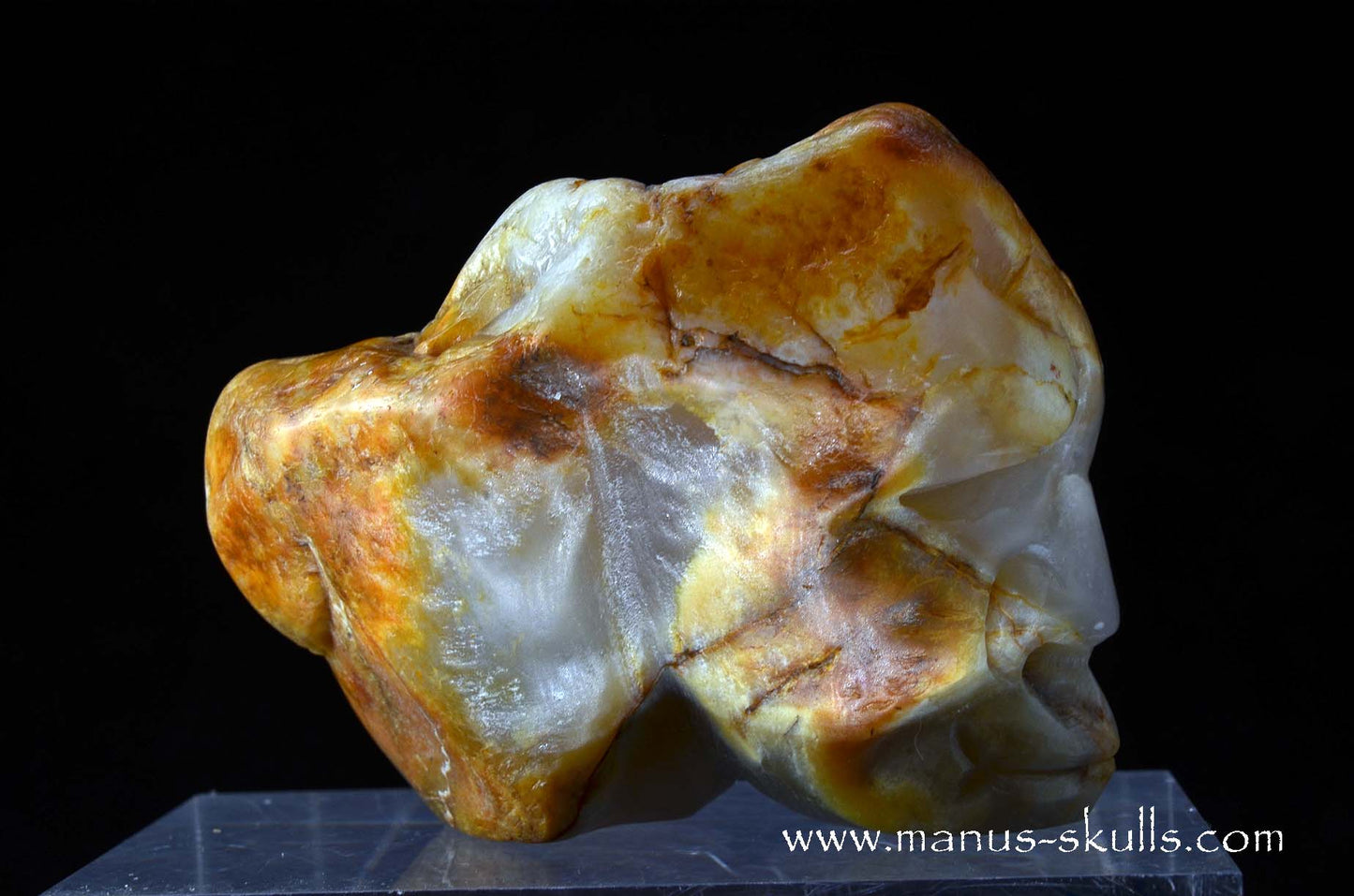Agate Character Skull Face.