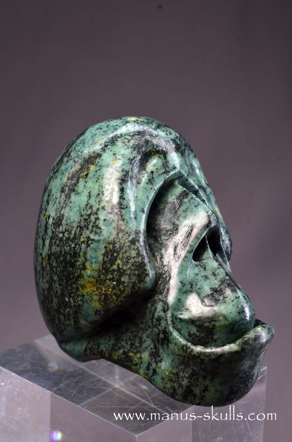 Manus skulls unique Crystal Carvings handmade skulls dragons pendants preseli bluestone tribals spiritual meaning wand Unicorn .. agni manitite